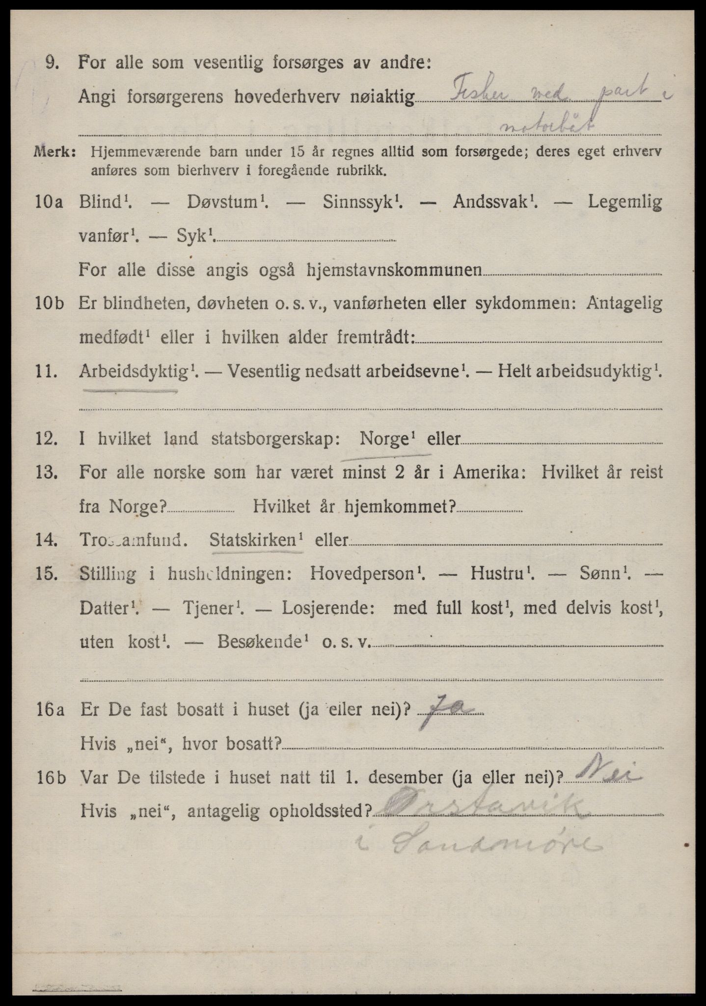 SAT, 1920 census for Haram, 1920, p. 2096