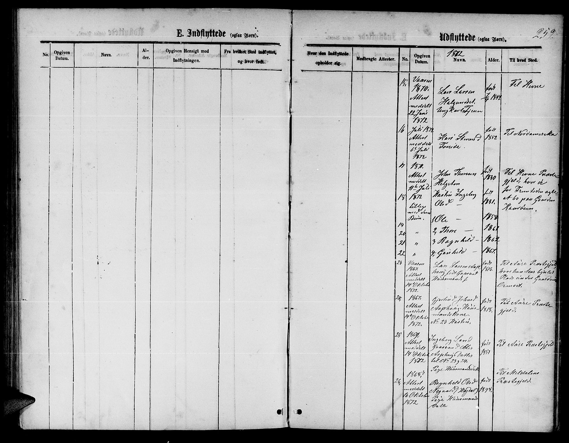 Ministerialprotokoller, klokkerbøker og fødselsregistre - Møre og Romsdal, AV/SAT-A-1454/598/L1076: Parish register (copy) no. 598C01, 1867-1878, p. 259