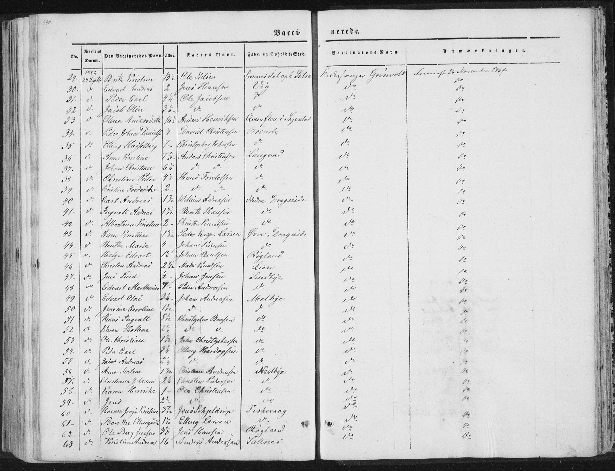 Ministerialprotokoller, klokkerbøker og fødselsregistre - Nordland, SAT/A-1459/847/L0667: Parish register (official) no. 847A07, 1842-1871, p. 440