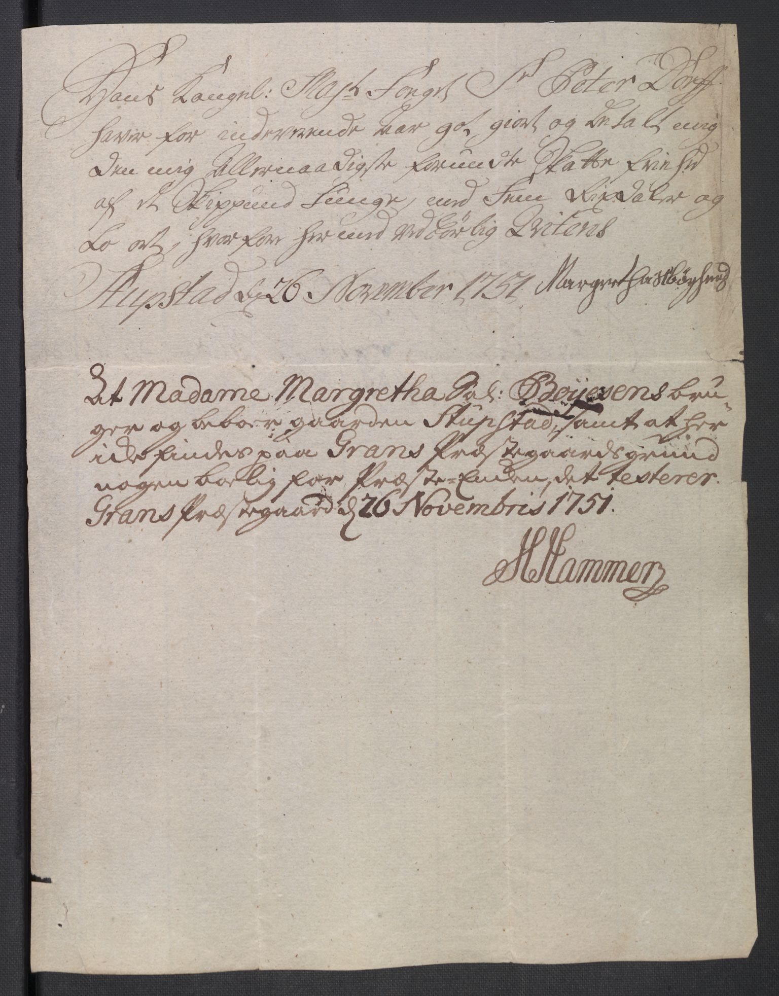 Rentekammeret inntil 1814, Reviderte regnskaper, Fogderegnskap, RA/EA-4092/R18/L1348: Fogderegnskap Hadeland, Toten og Valdres, 1750-1751, p. 526