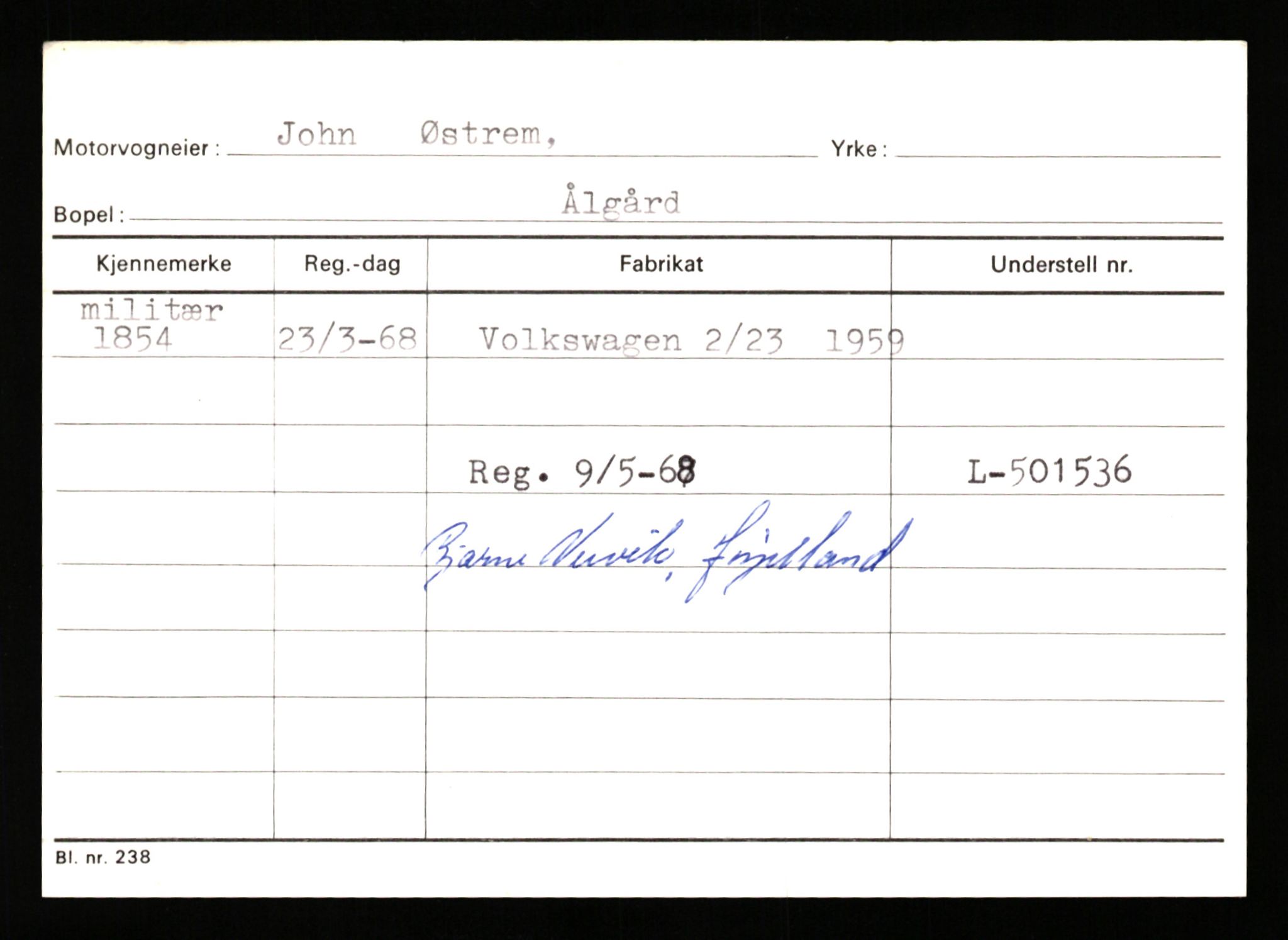 Stavanger trafikkstasjon, AV/SAST-A-101942/0/G/L0001: Registreringsnummer: 0 - 5782, 1930-1971, p. 1305