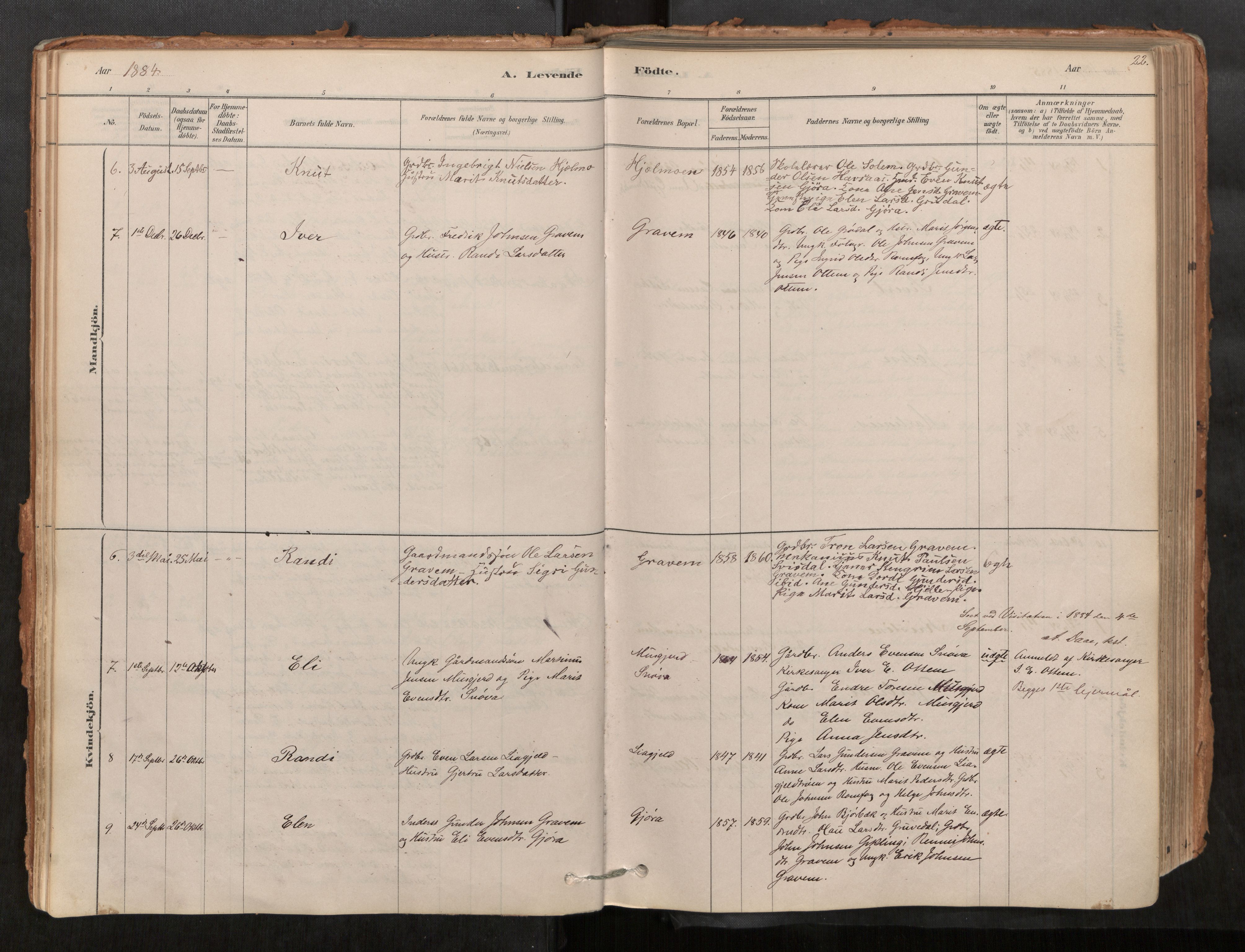 Sunndal sokneprestkontor, AV/SAT-A-1085/1/I/I1/I1a/L0001: Parish register (official) no. 1, 1877-1914, p. 22