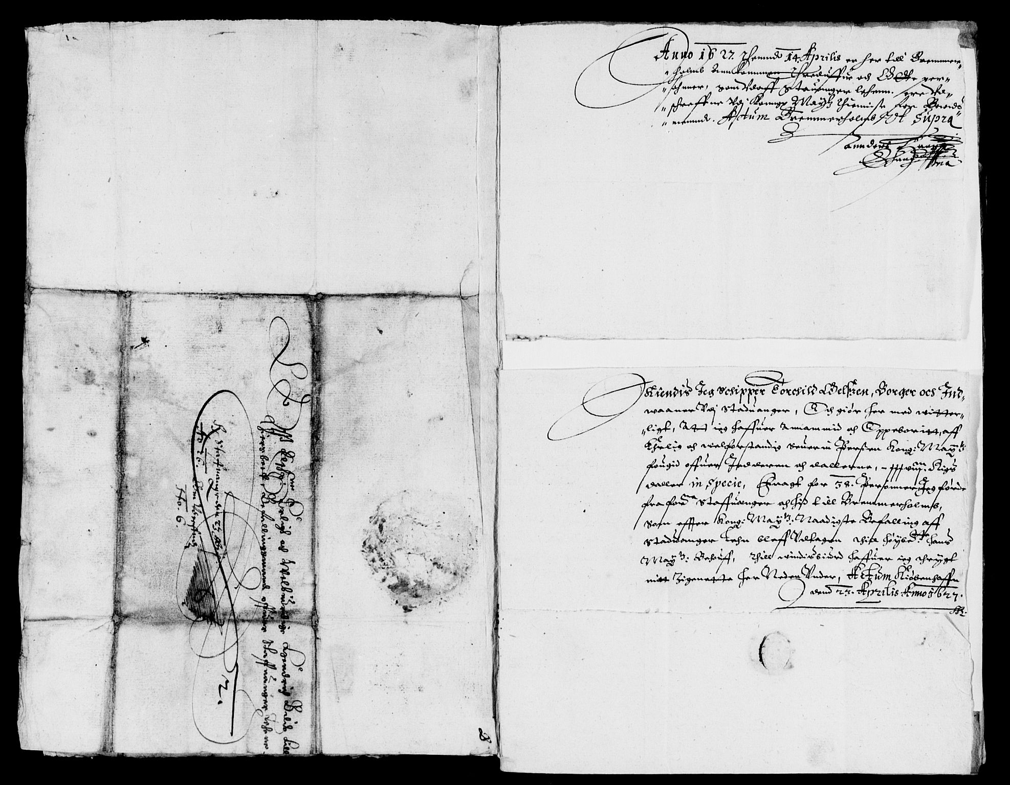 Rentekammeret inntil 1814, Reviderte regnskaper, Lensregnskaper, AV/RA-EA-5023/R/Rb/Rbs/L0011: Stavanger len, 1624-1627