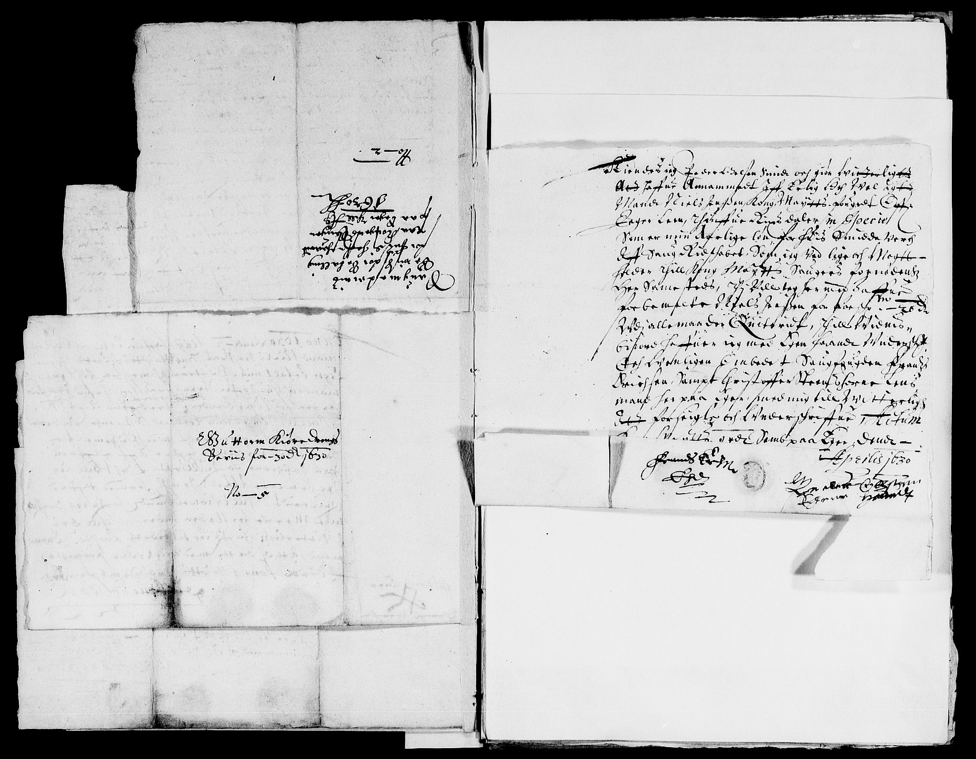 Rentekammeret inntil 1814, Reviderte regnskaper, Lensregnskaper, AV/RA-EA-5023/R/Rb/Rbl/L0003: Brunla len med Eiker len 1626-37, 1628-1631