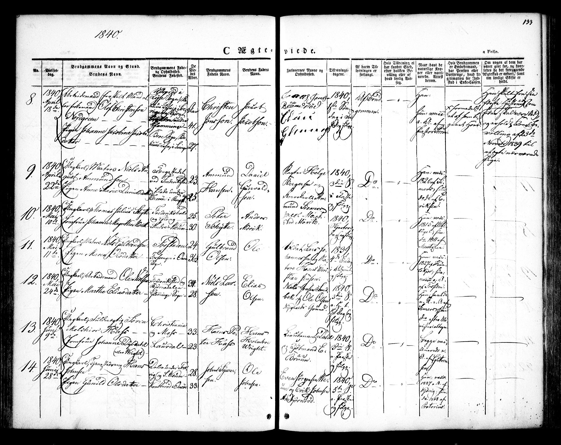Glemmen prestekontor Kirkebøker, SAO/A-10908/F/Fa/L0005: Parish register (official) no. 5, 1838-1852, p. 133