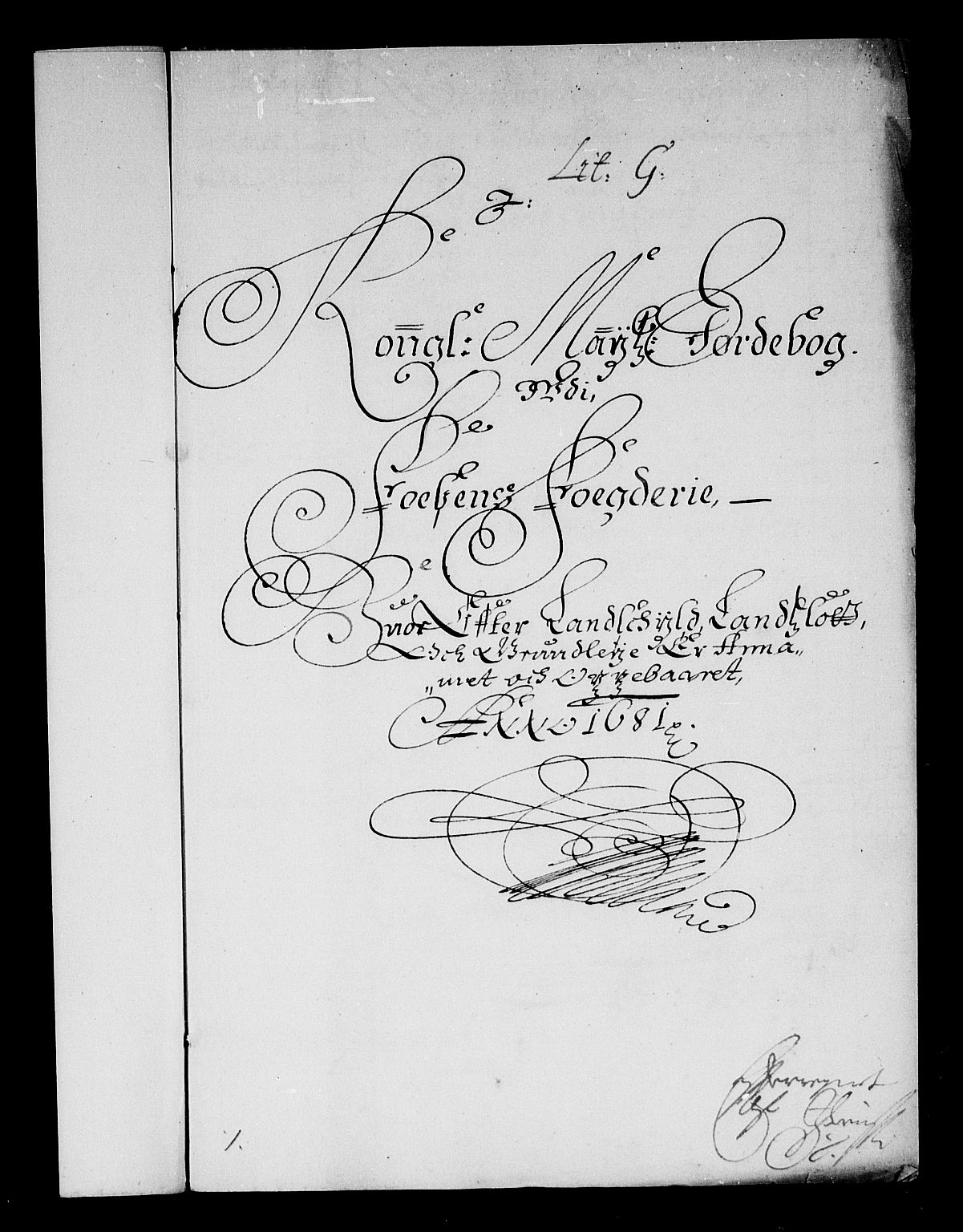 Rentekammeret inntil 1814, Reviderte regnskaper, Stiftamtstueregnskaper, Trondheim stiftamt og Nordland amt, AV/RA-EA-6044/R/Rf/L0064: Trondheim stiftamt, 1681