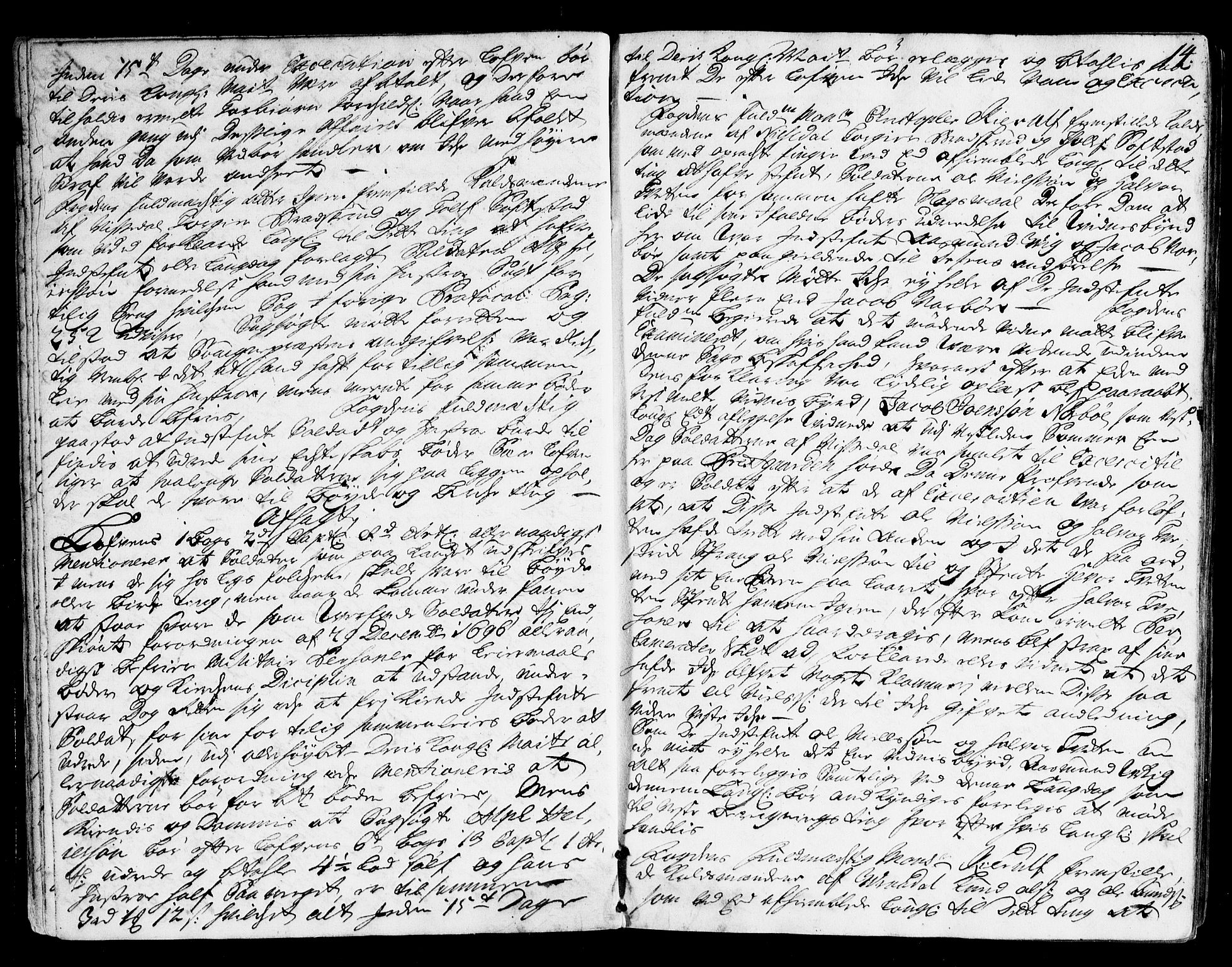 Vest-Telemark sorenskriveri, AV/SAKO-A-134/F/Fa/L0022: Tingbok, 1722-1724, p. 14