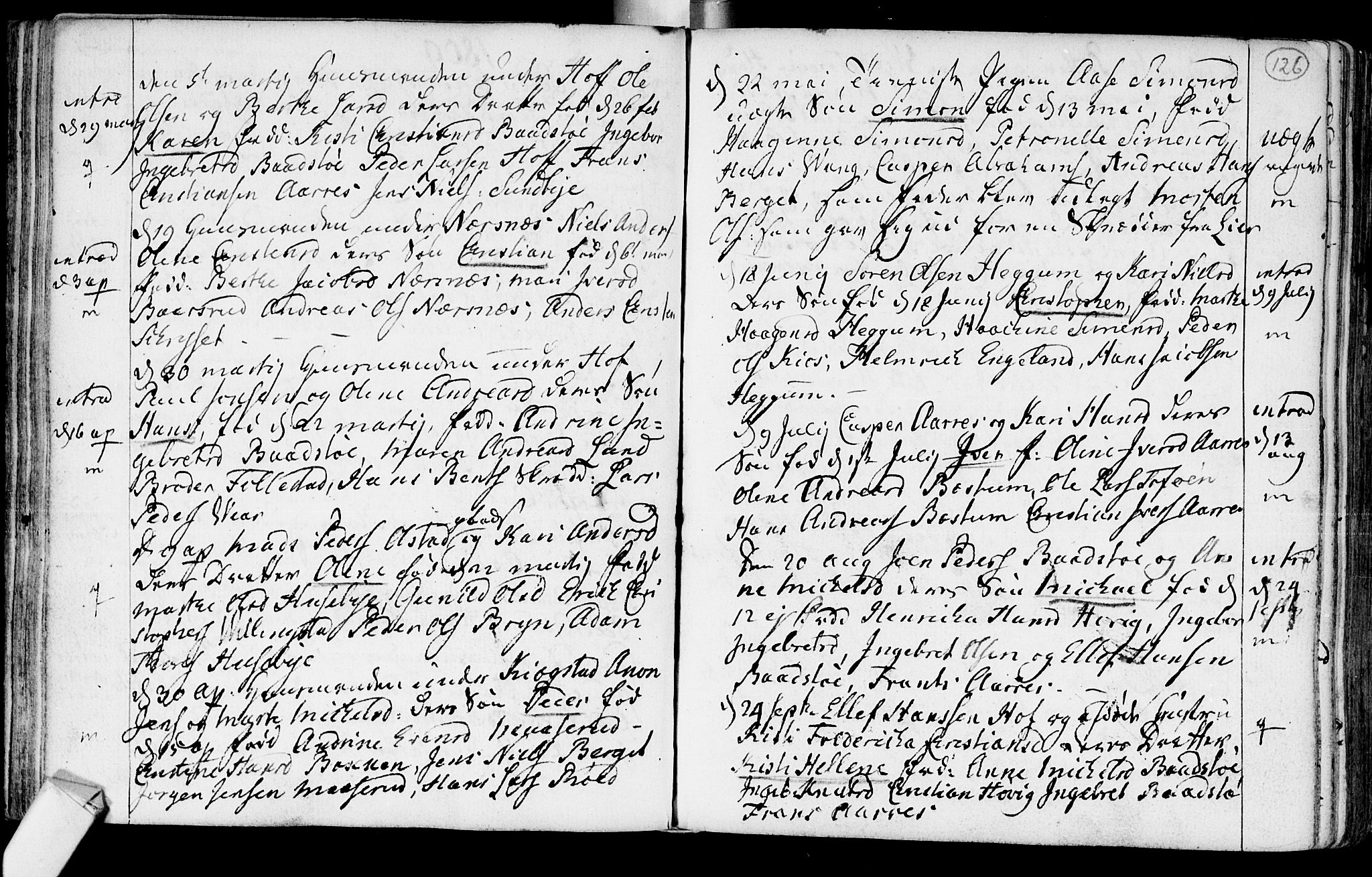Røyken kirkebøker, SAKO/A-241/F/Fa/L0003: Parish register (official) no. 3, 1782-1813, p. 126