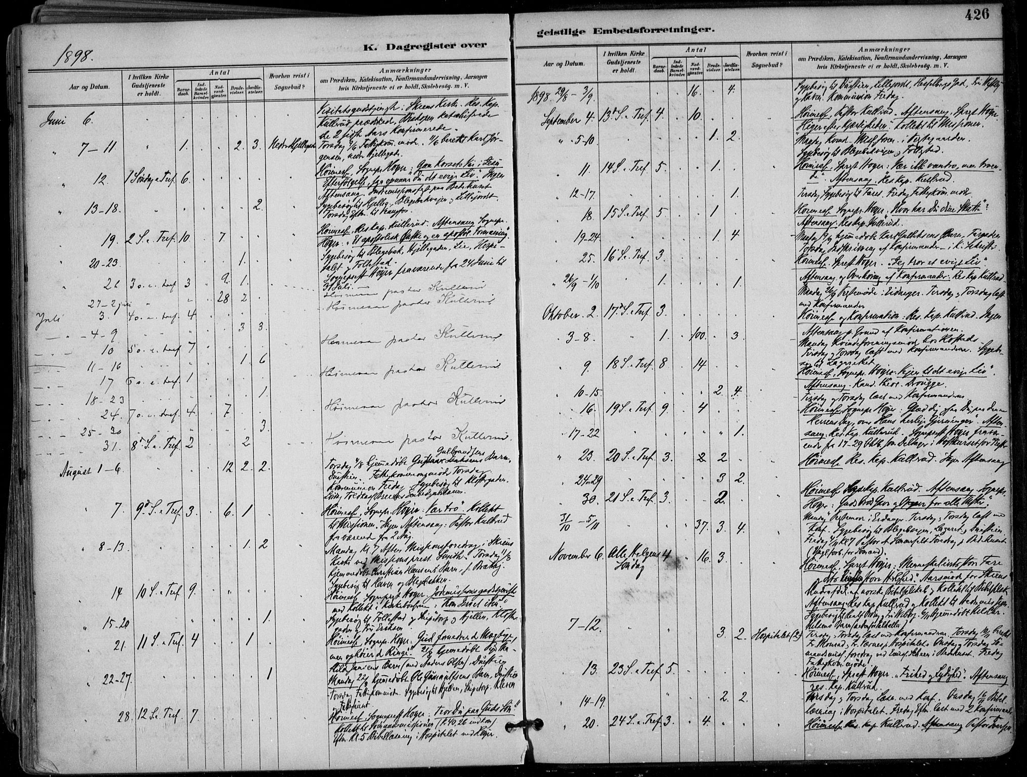 Skien kirkebøker, AV/SAKO-A-302/F/Fa/L0010: Parish register (official) no. 10, 1891-1899, p. 426