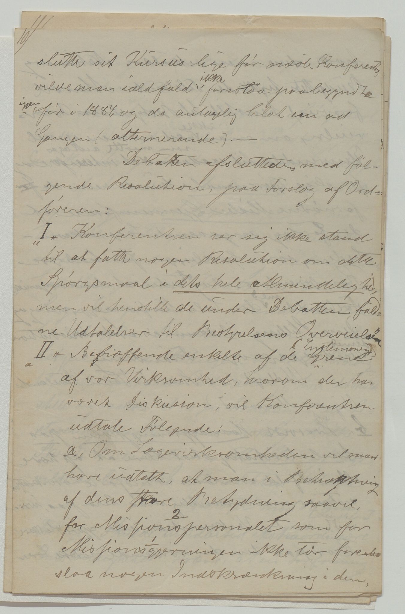 Det Norske Misjonsselskap - hovedadministrasjonen, VID/MA-A-1045/D/Da/Daa/L0036/0001: Konferansereferat og årsberetninger / Konferansereferat fra Madagaskar Innland., 1882