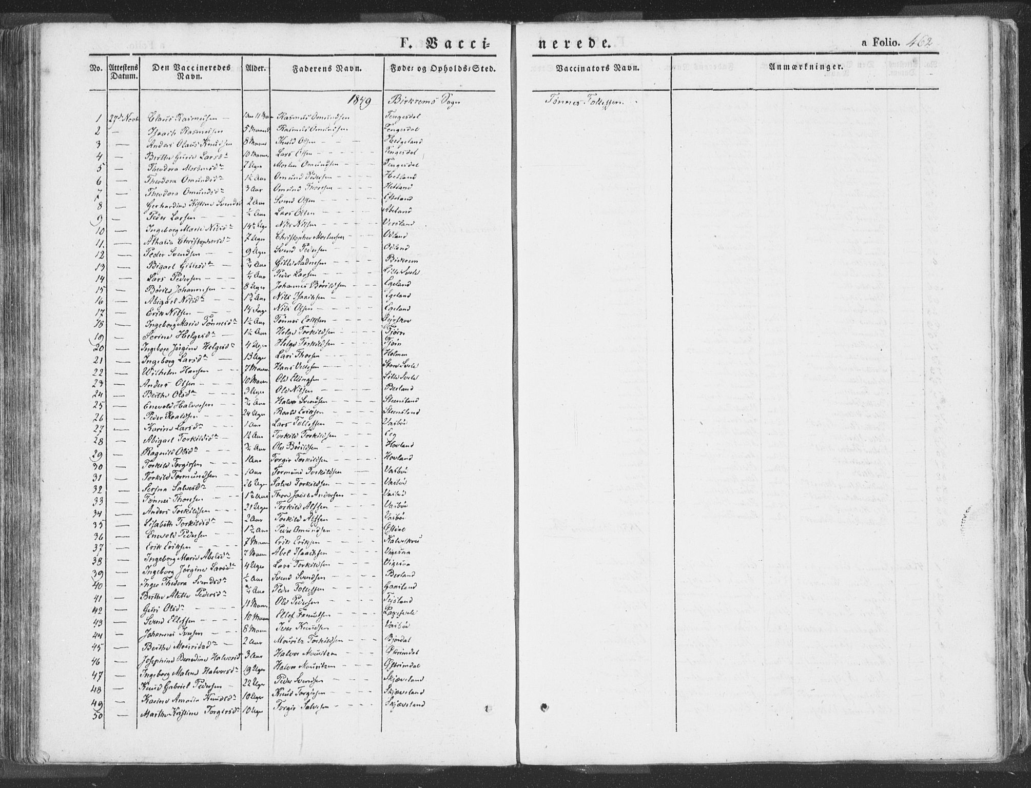 Helleland sokneprestkontor, AV/SAST-A-101810: Parish register (official) no. A 6.2, 1834-1863, p. 463