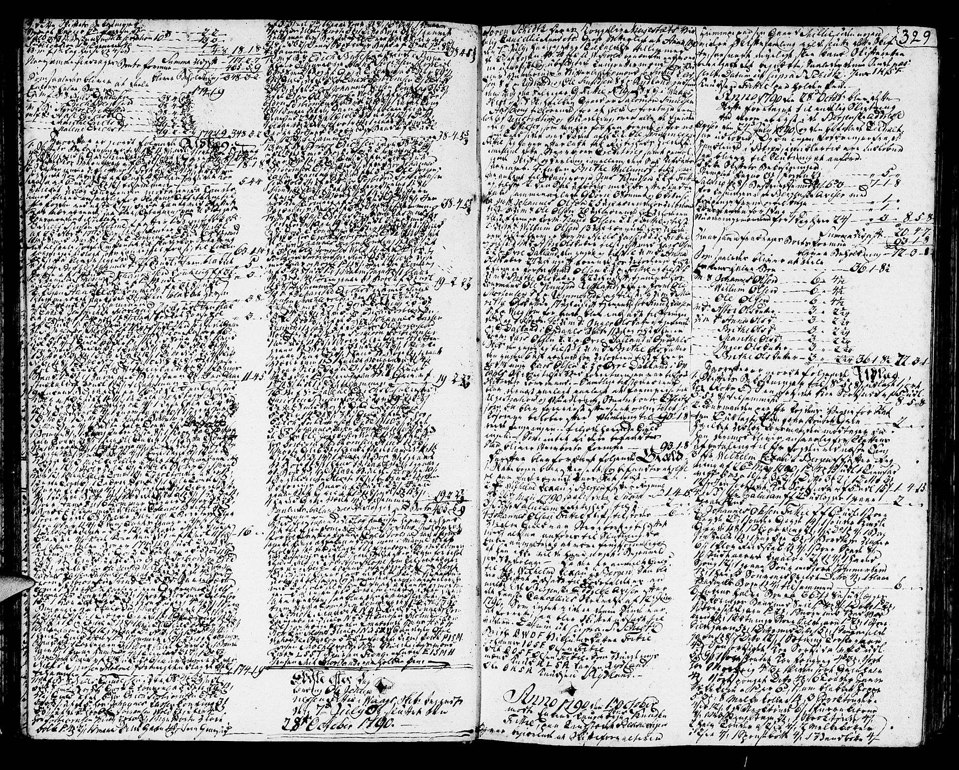 Sunnhordland sorenskrivar, SAB/A-2401/1/H/Ha/Haa/L0010: Skifteprotokollar. Register i protokoll. Fol. 565-ut, 1790-1792, p. 328b-329a