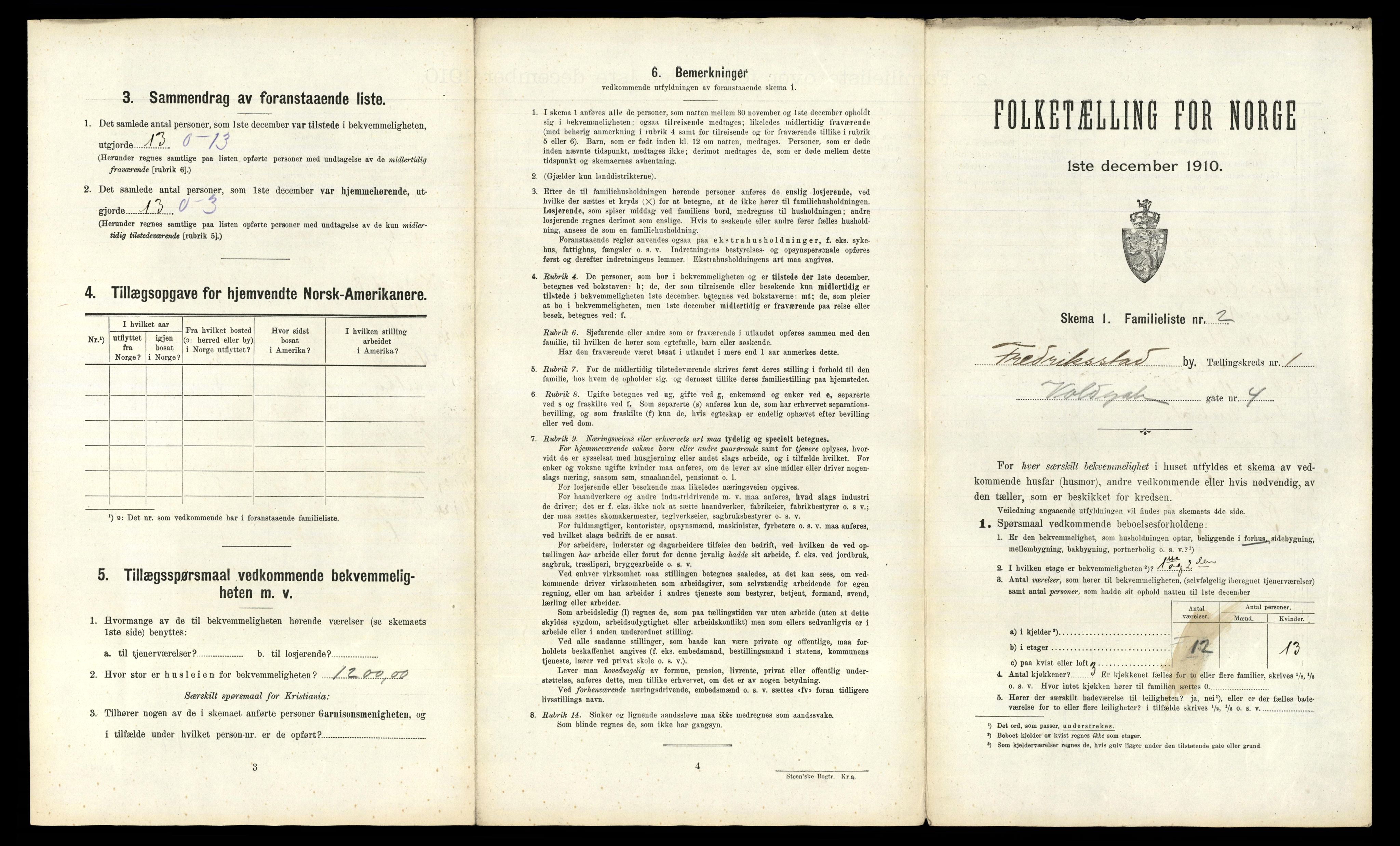 RA, 1910 census for Fredrikstad, 1910, p. 106