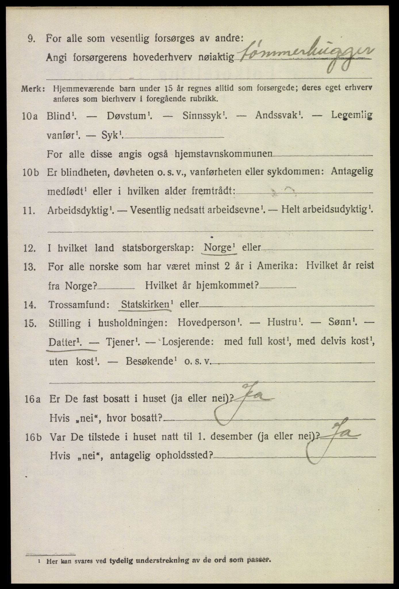 SAH, 1920 census for Brandval, 1920, p. 8833