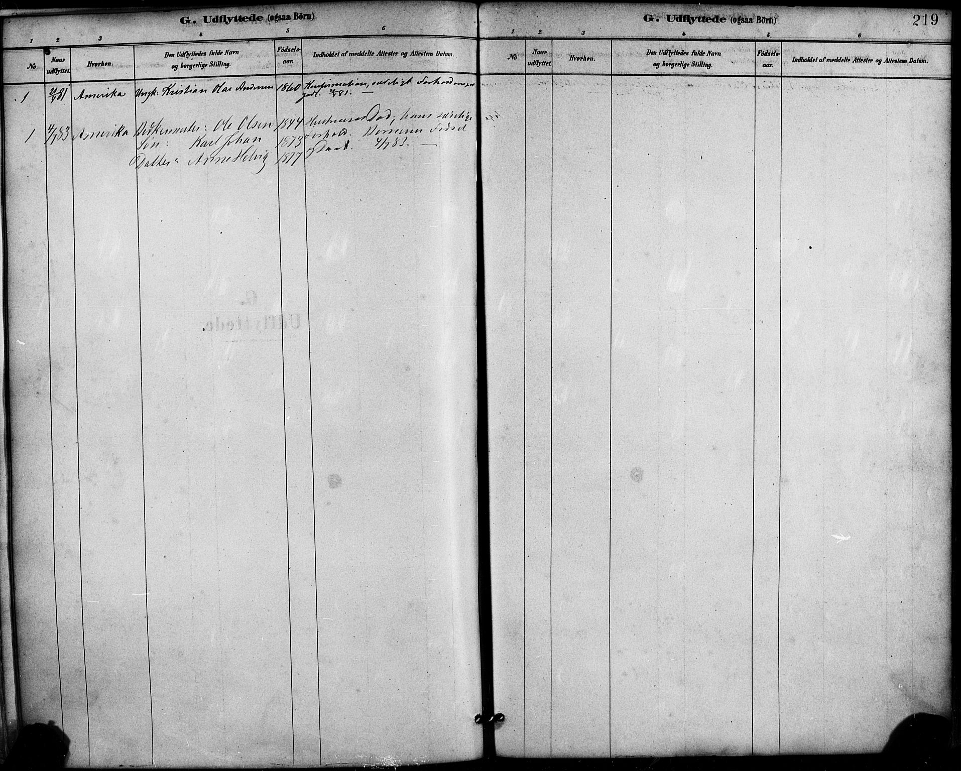 Mariakirken Sokneprestembete, SAB/A-76901/H/Haa/L0007: Parish register (official) no. A 7, 1878-1893, p. 219