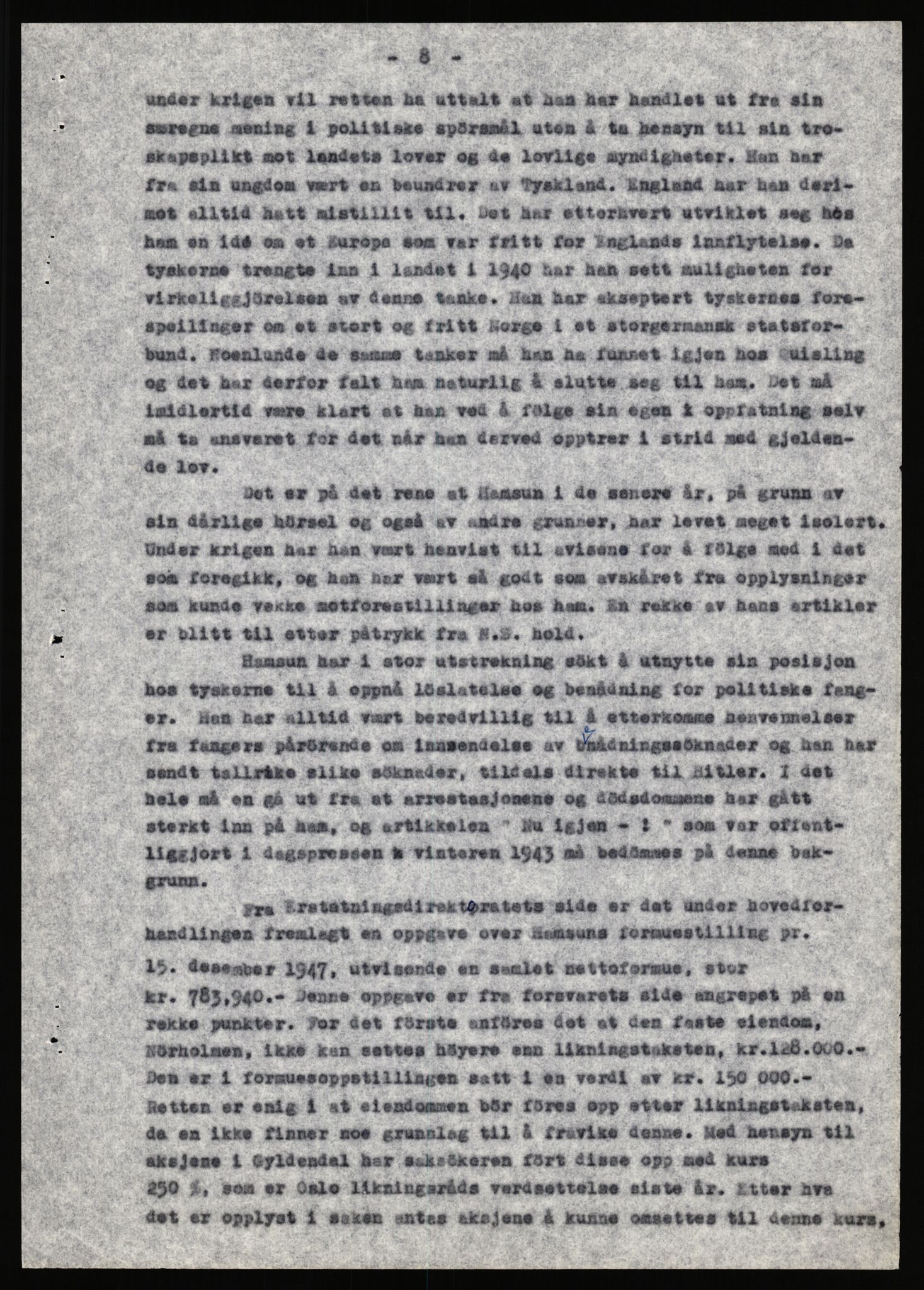 Landssvikarkivet, Arendal politikammer, AV/RA-S-3138-25/D/Dc, 1945-1951, p. 714