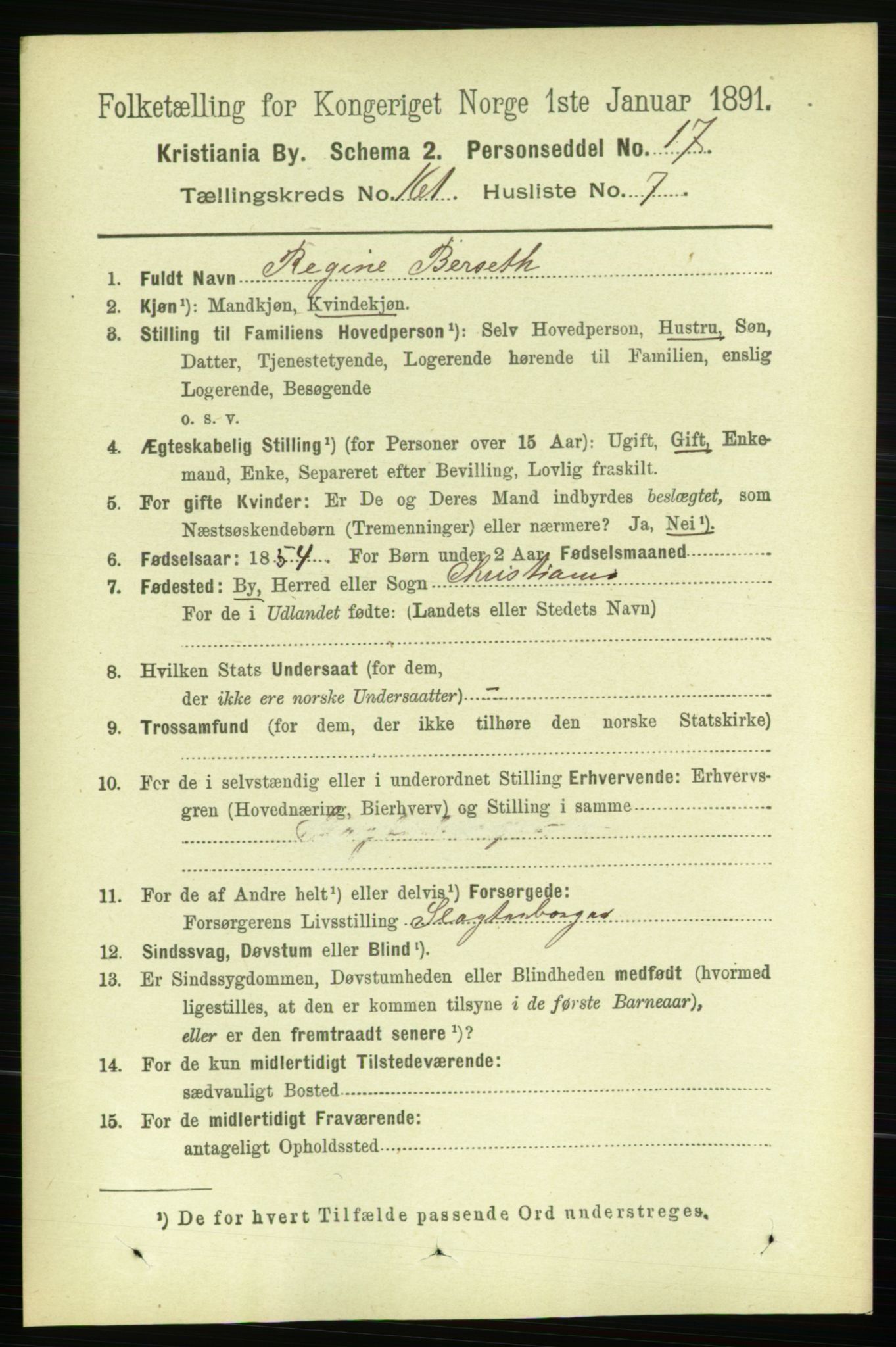 RA, 1891 census for 0301 Kristiania, 1891, p. 91737