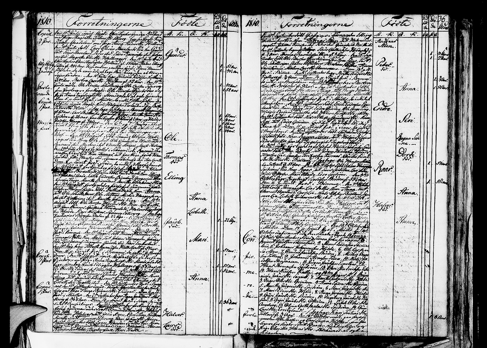 Finnås sokneprestembete, SAB/A-99925/H/Ha/Haa/Haaa/L0004: Parish register (official) no. A 4, 1804-1830, p. 36
