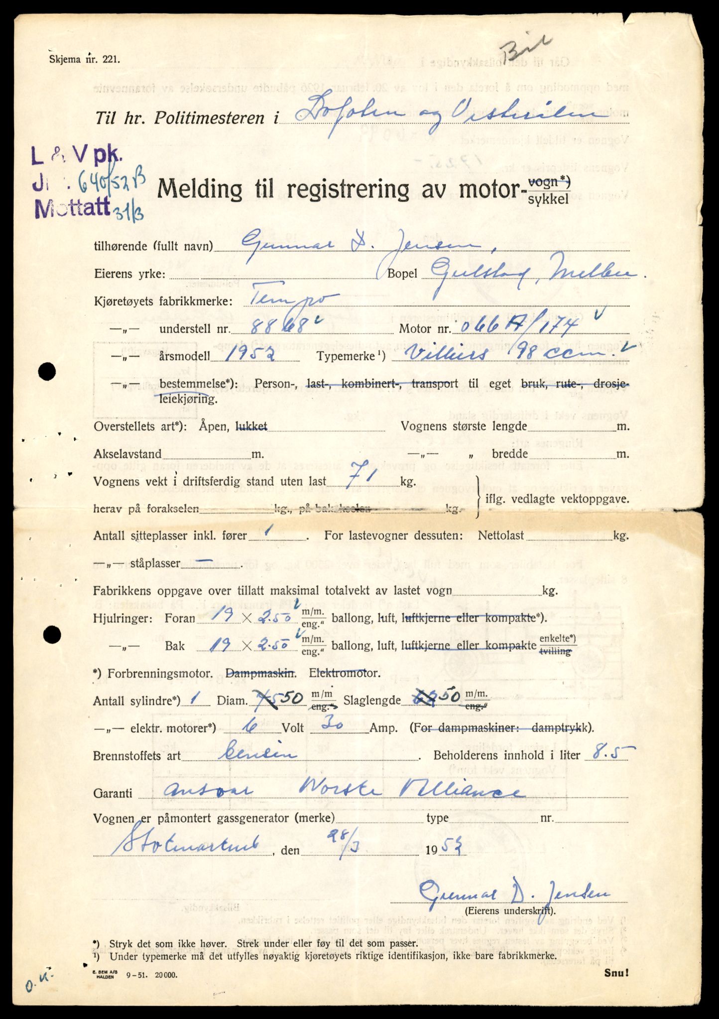 Møre og Romsdal vegkontor - Ålesund trafikkstasjon, AV/SAT-A-4099/F/Fe/L0028: Registreringskort for kjøretøy T 11290 - T 11429, 1927-1998, p. 2827