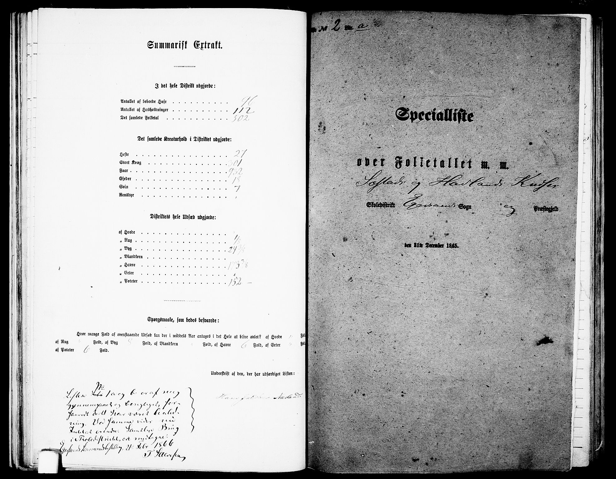 RA, 1865 census for Eigersund/Eigersund og Ogna, 1865, p. 38