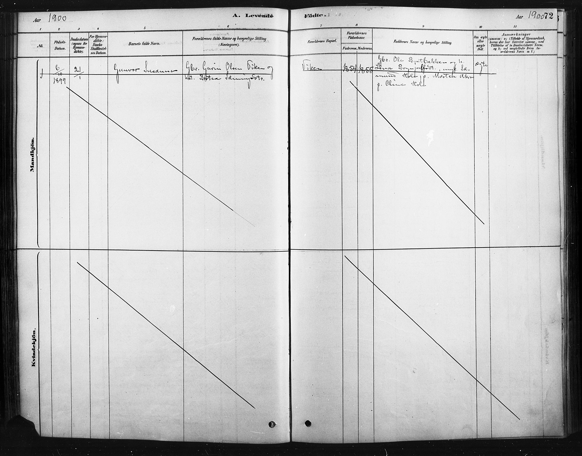 Rendalen prestekontor, AV/SAH-PREST-054/H/Ha/Haa/L0010: Parish register (official) no. 10, 1878-1901, p. 72