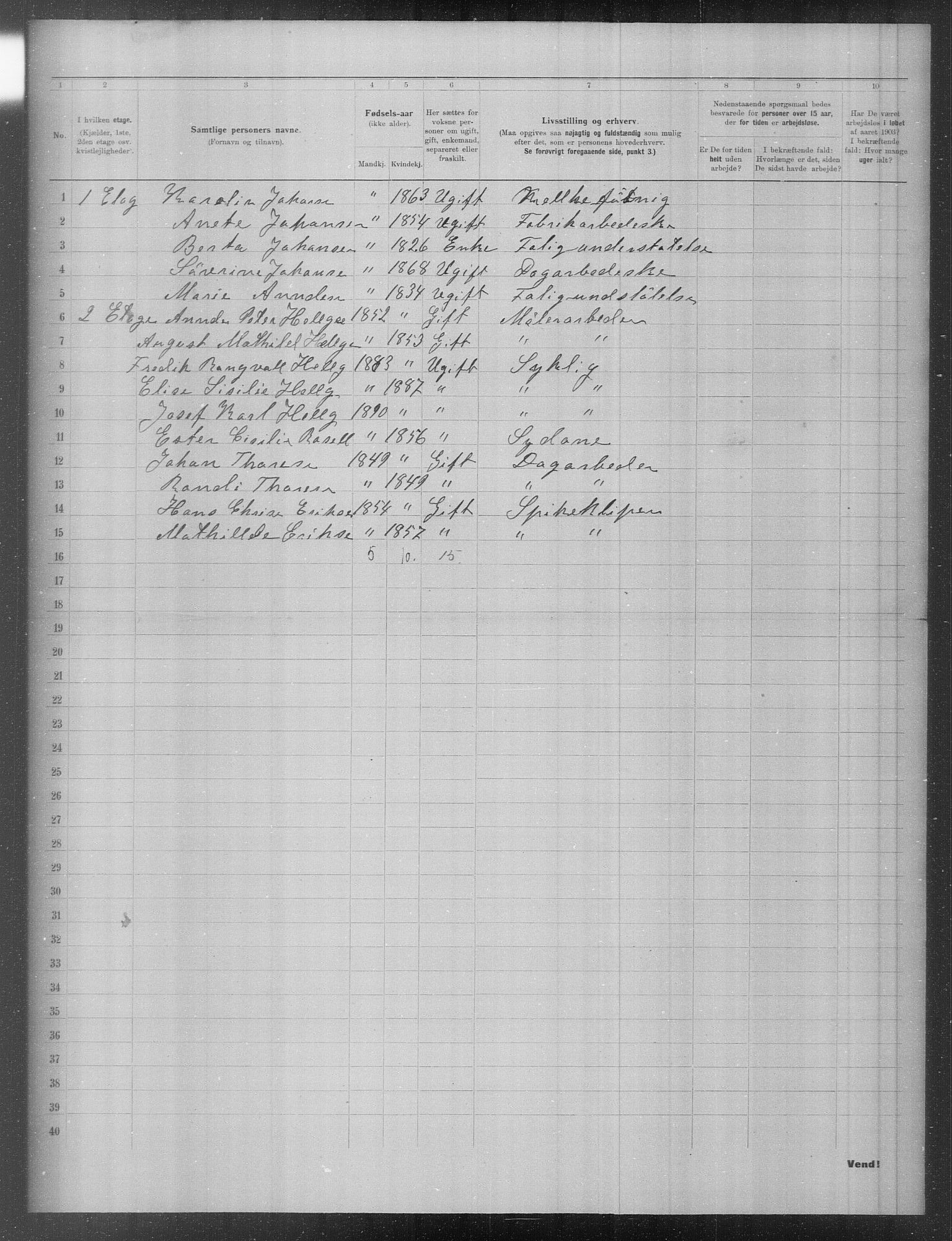 OBA, Municipal Census 1903 for Kristiania, 1903, p. 11251