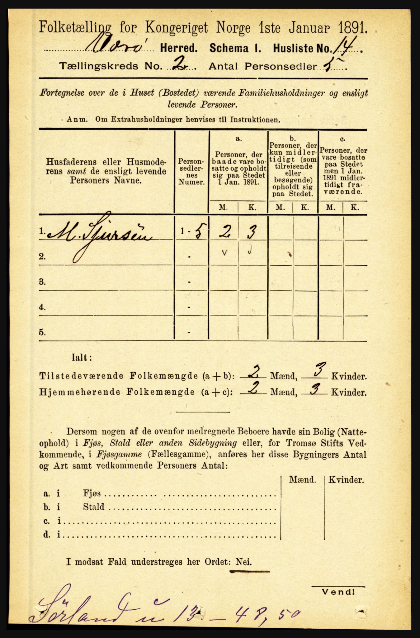 RA, 1891 census for 1857 Værøy, 1891, p. 273