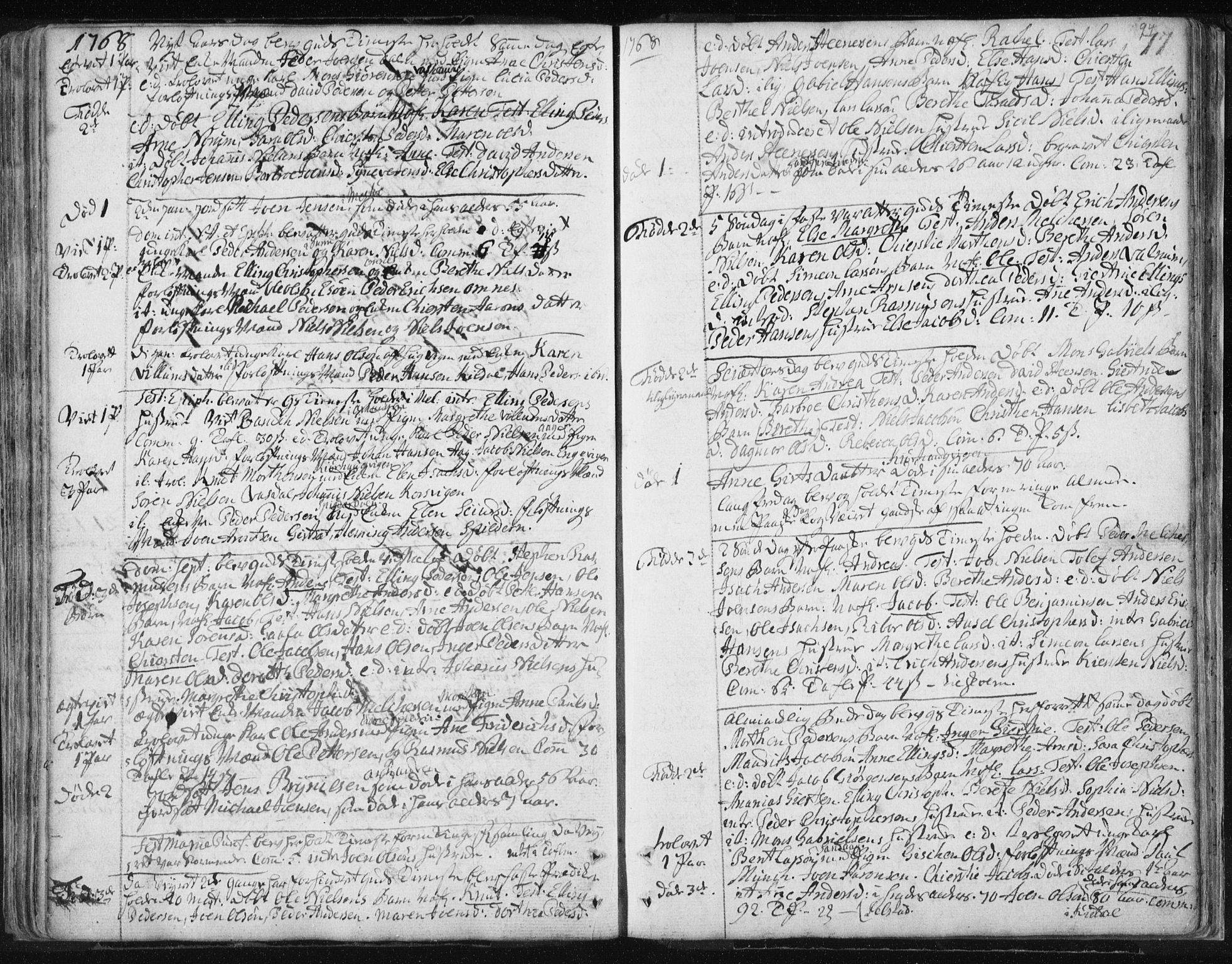 Ministerialprotokoller, klokkerbøker og fødselsregistre - Nordland, SAT/A-1459/841/L0587: Parish register (official) no. 841A02 /2, 1760-1776, p. 94
