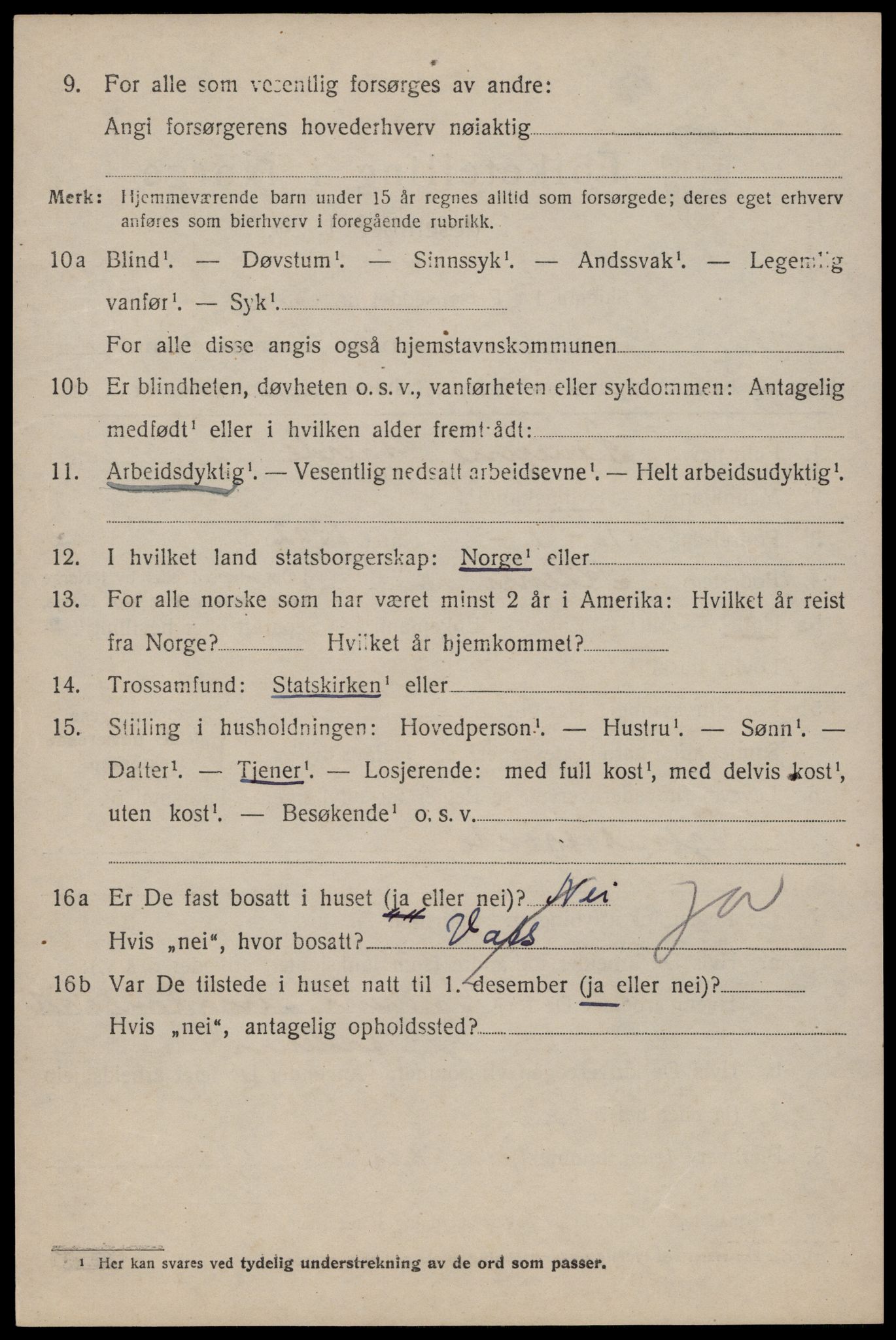 SAST, 1920 census for Hetland, 1920, p. 8170