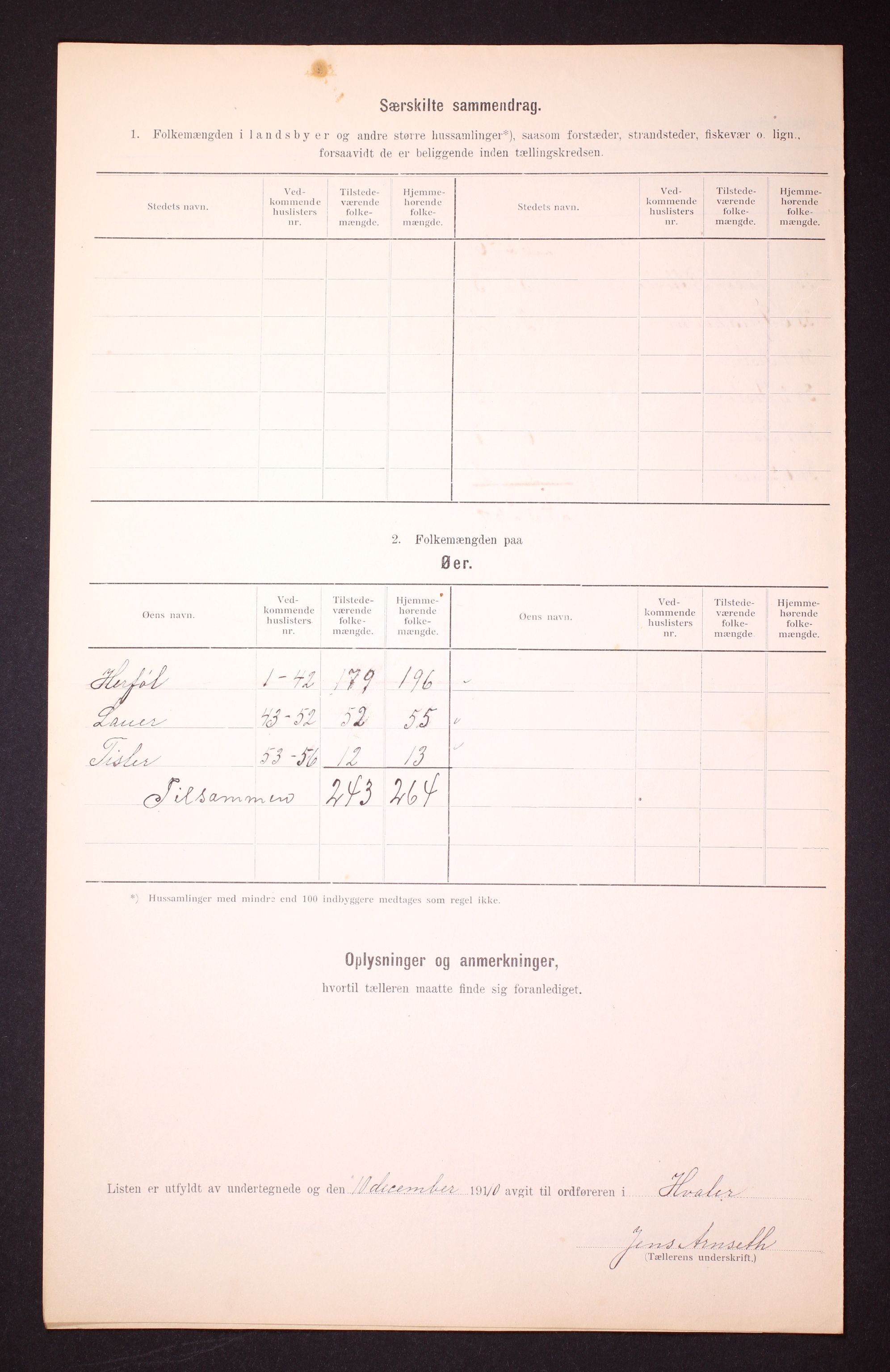 RA, 1910 census for Hvaler, 1910, p. 12