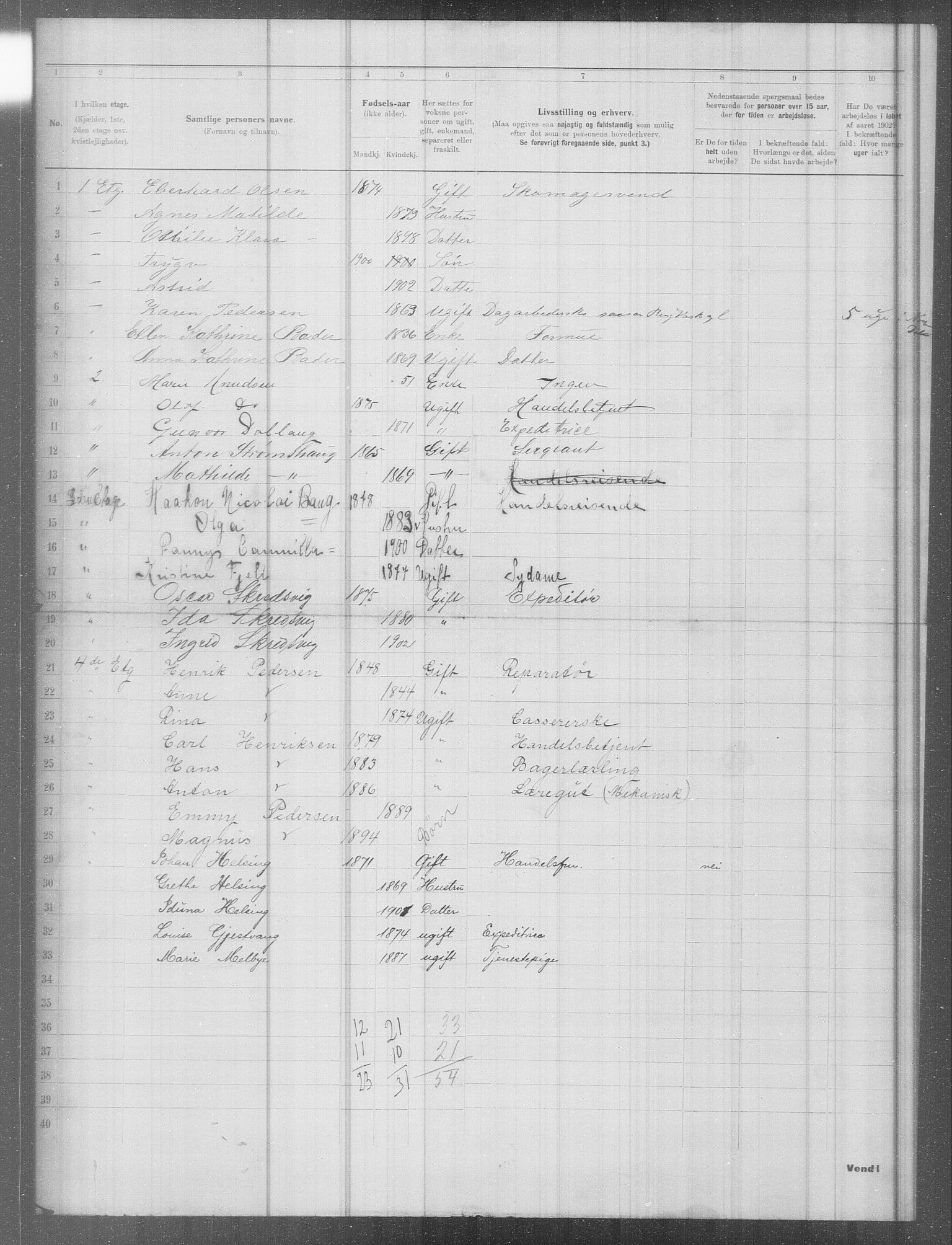 OBA, Municipal Census 1902 for Kristiania, 1902, p. 9897