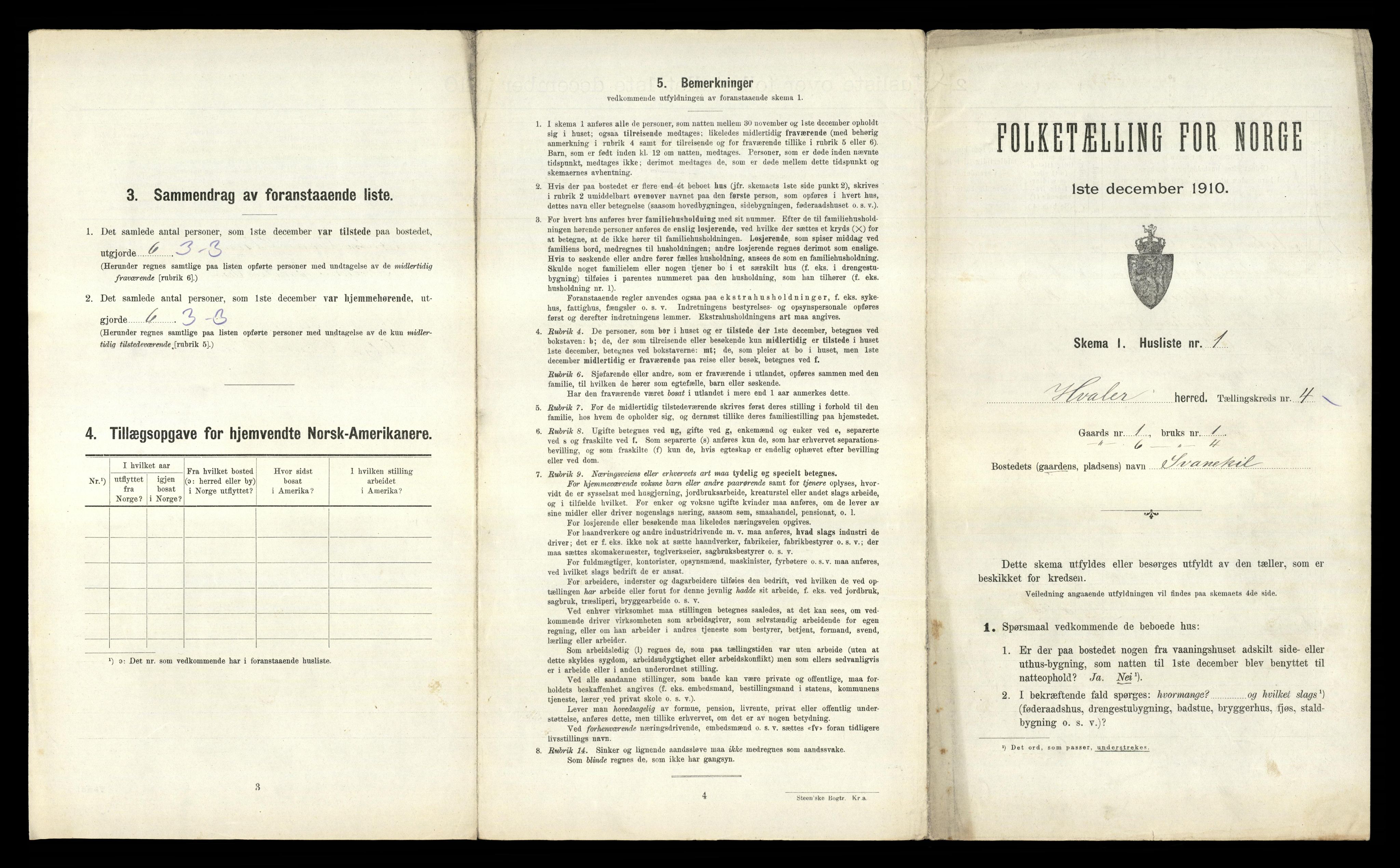 RA, 1910 census for Hvaler, 1910, p. 364