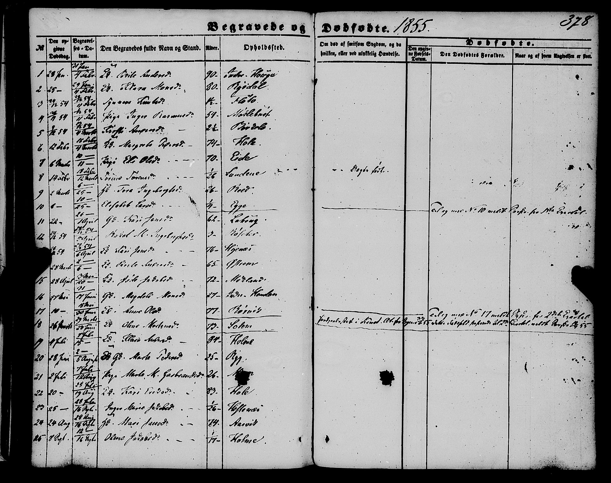 Gloppen sokneprestembete, SAB/A-80101/H/Haa/Haaa/L0009: Parish register (official) no. A 9, 1855-1870, p. 378