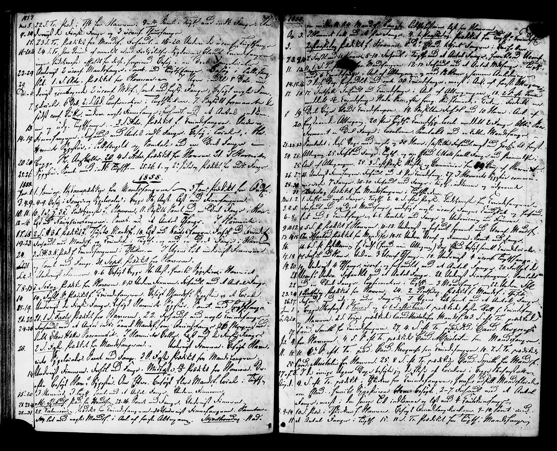 Ministerialprotokoller, klokkerbøker og fødselsregistre - Sør-Trøndelag, SAT/A-1456/624/L0481: Parish register (official) no. 624A02, 1841-1869, p. 43