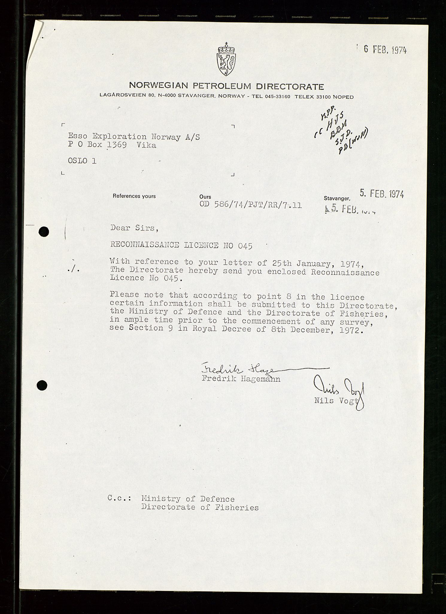 Pa 1512 - Esso Exploration and Production Norway Inc., SAST/A-101917/E/Ea/L0025: Sak og korrespondanse, 1966-1974, p. 404