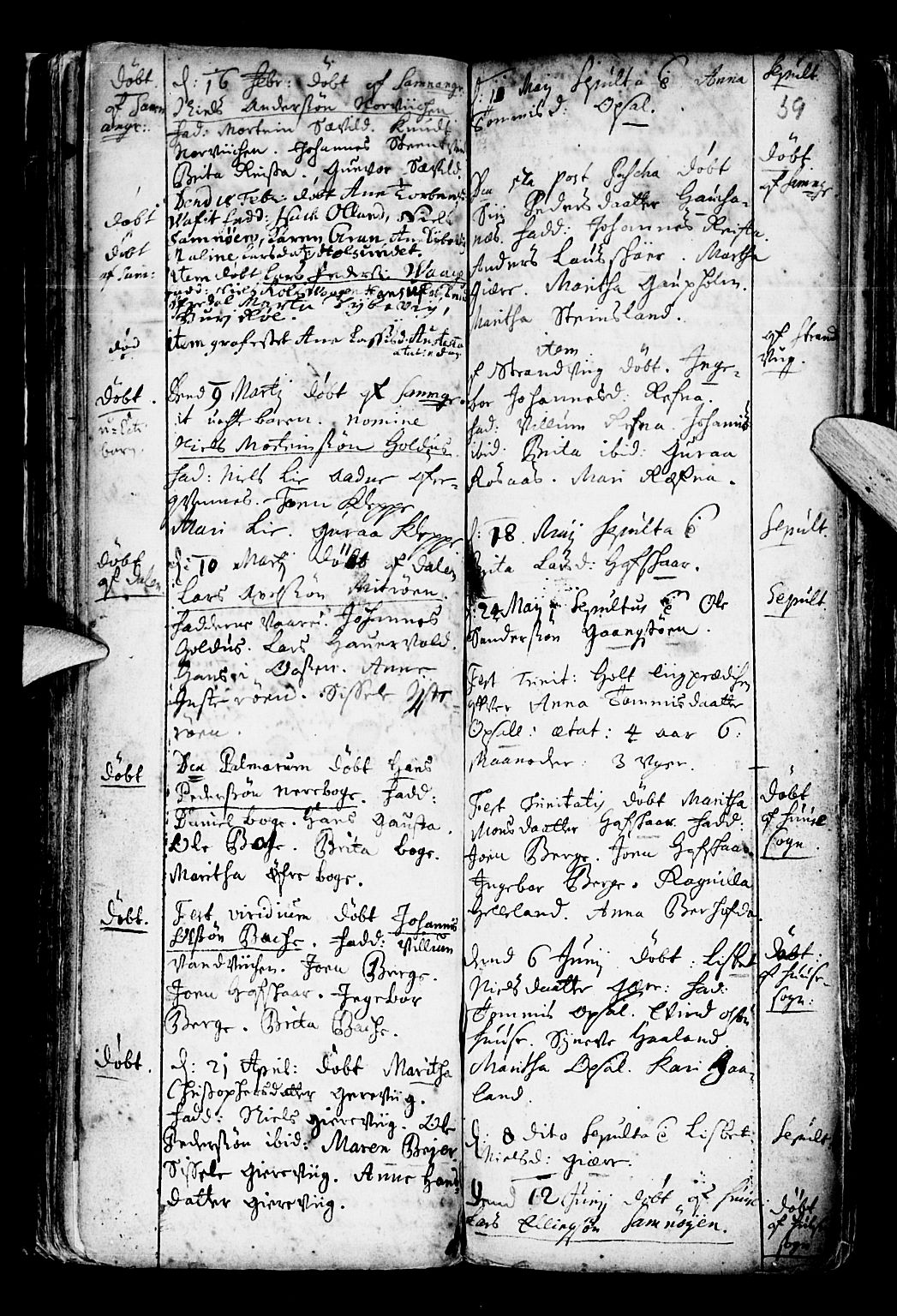 Os sokneprestembete, SAB/A-99929: Parish register (official) no. A 6, 1669-1719, p. 59