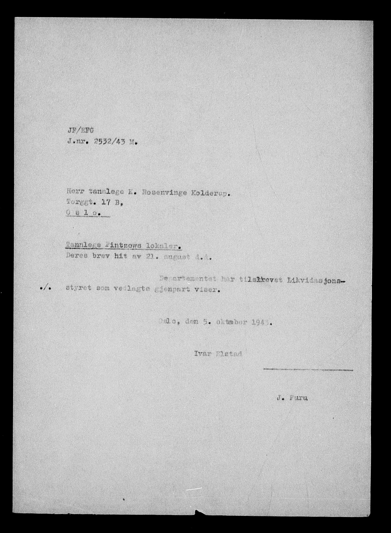 Justisdepartementet, Tilbakeføringskontoret for inndratte formuer, AV/RA-S-1564/H/Hc/Hcc/L0969: --, 1945-1947, p. 366