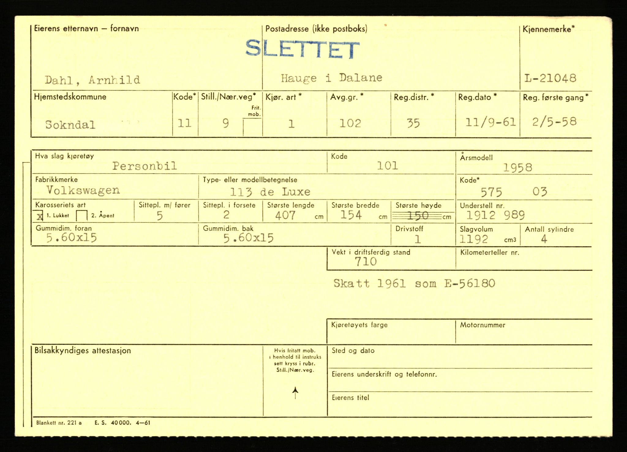 Stavanger trafikkstasjon, AV/SAST-A-101942/0/F/L0037: L-20500 - L-21499, 1930-1971, p. 1615