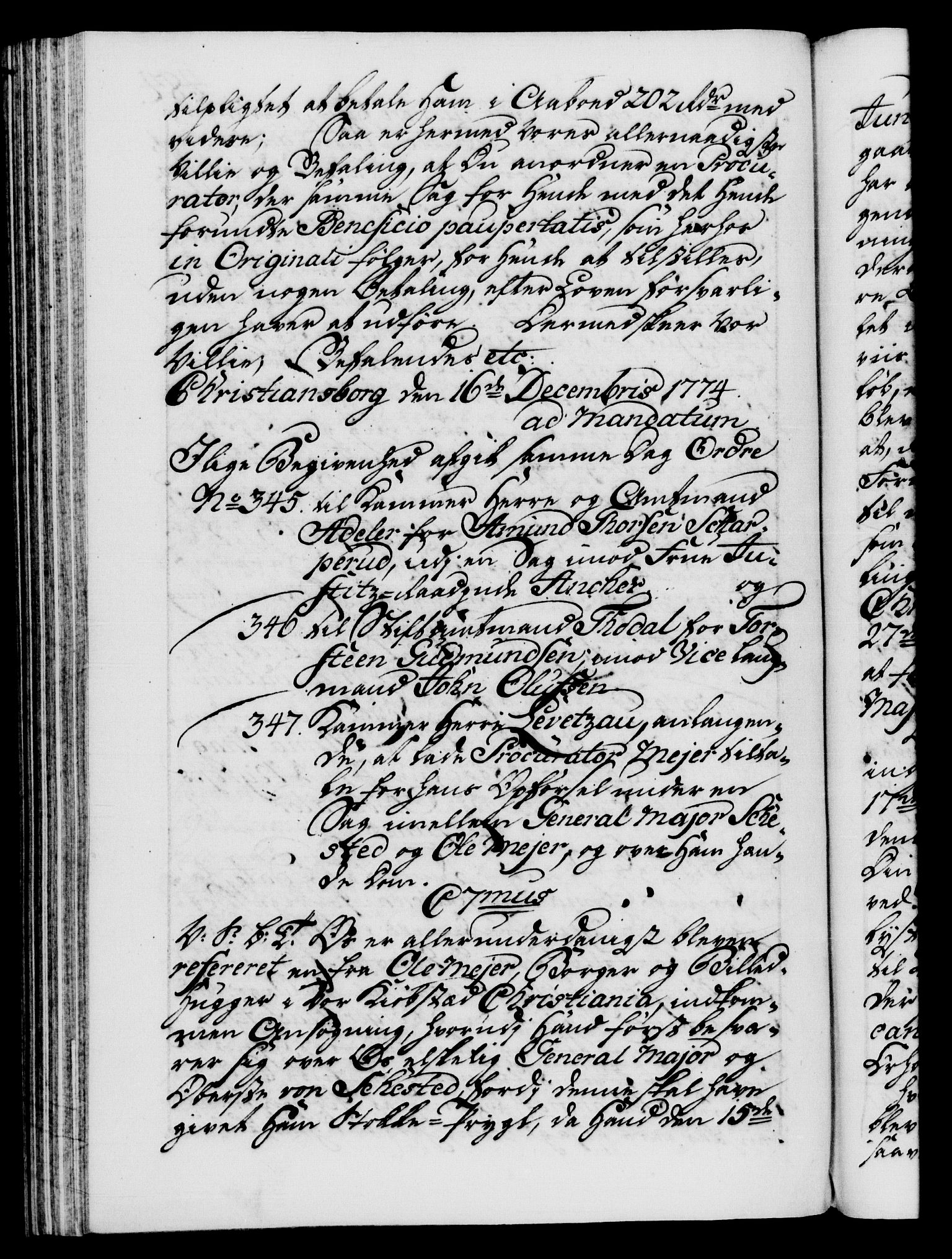 Danske Kanselli 1572-1799, AV/RA-EA-3023/F/Fc/Fca/Fcab/L0041: Norske tegnelser, 1773-1776, p. 484b