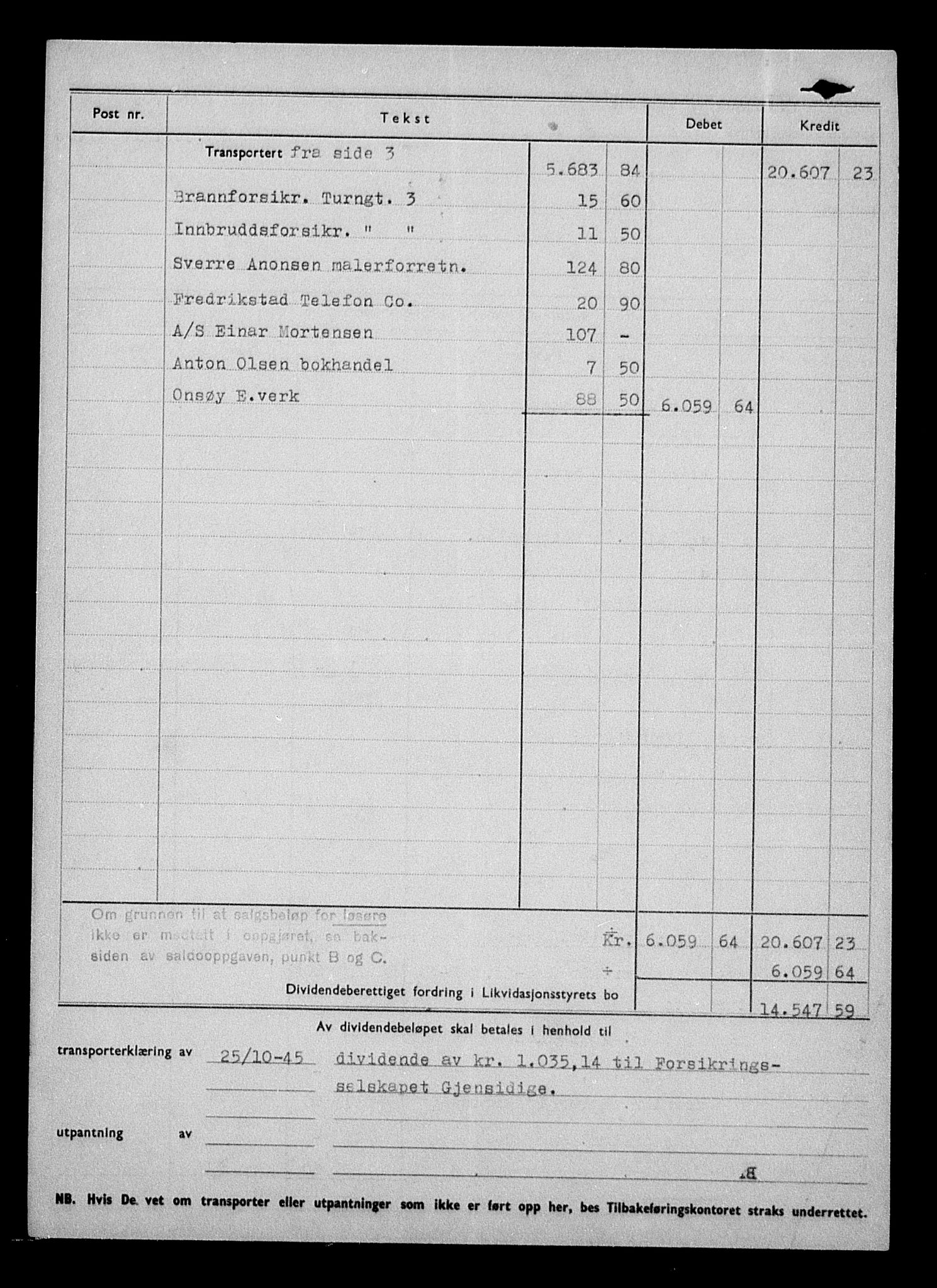 Justisdepartementet, Tilbakeføringskontoret for inndratte formuer, RA/S-1564/H/Hc/Hcd/L0998: --, 1945-1947, p. 375