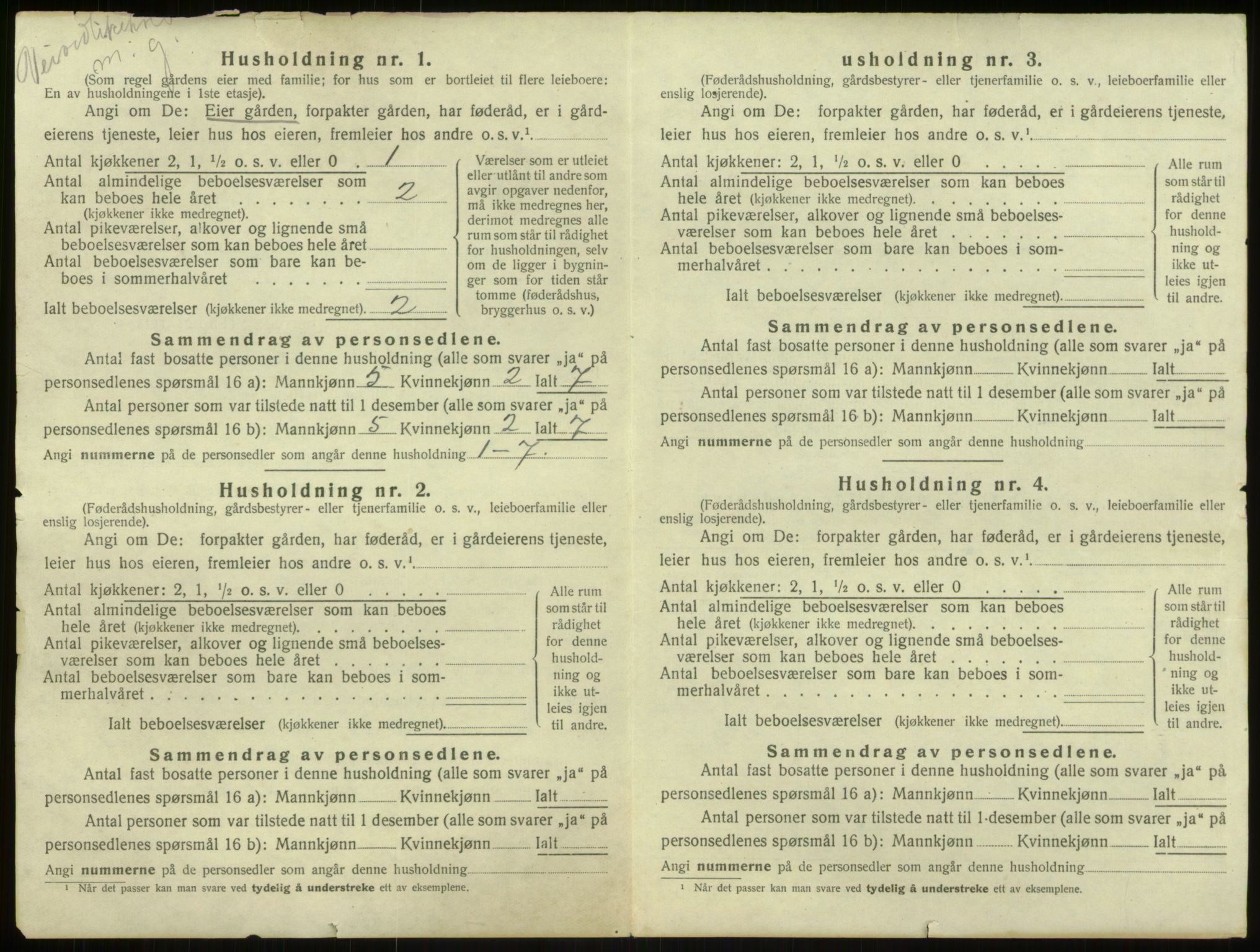 SAB, 1920 census for Haus, 1920, p. 935