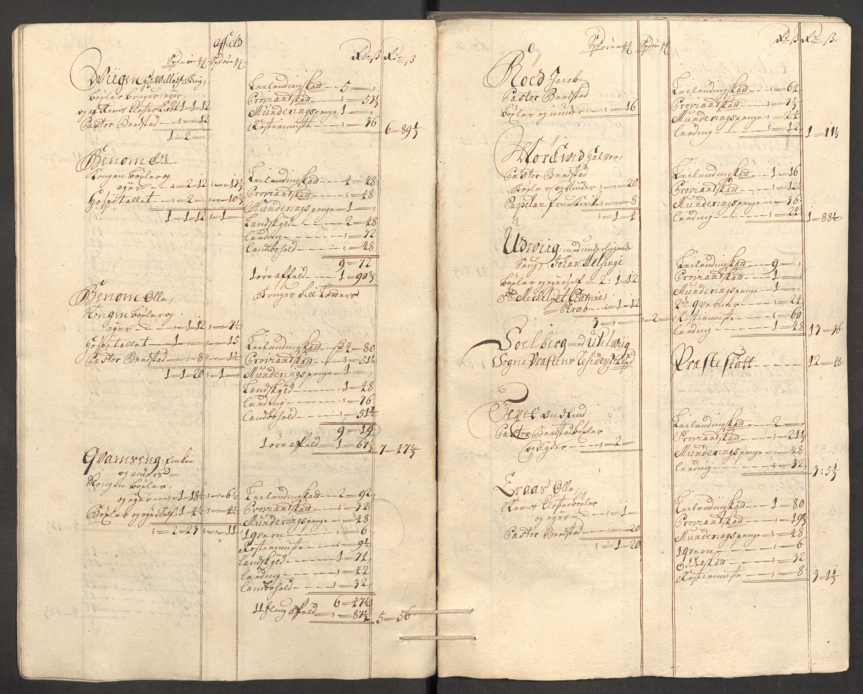 Rentekammeret inntil 1814, Reviderte regnskaper, Fogderegnskap, RA/EA-4092/R63/L4317: Fogderegnskap Inderøy, 1709, p. 36