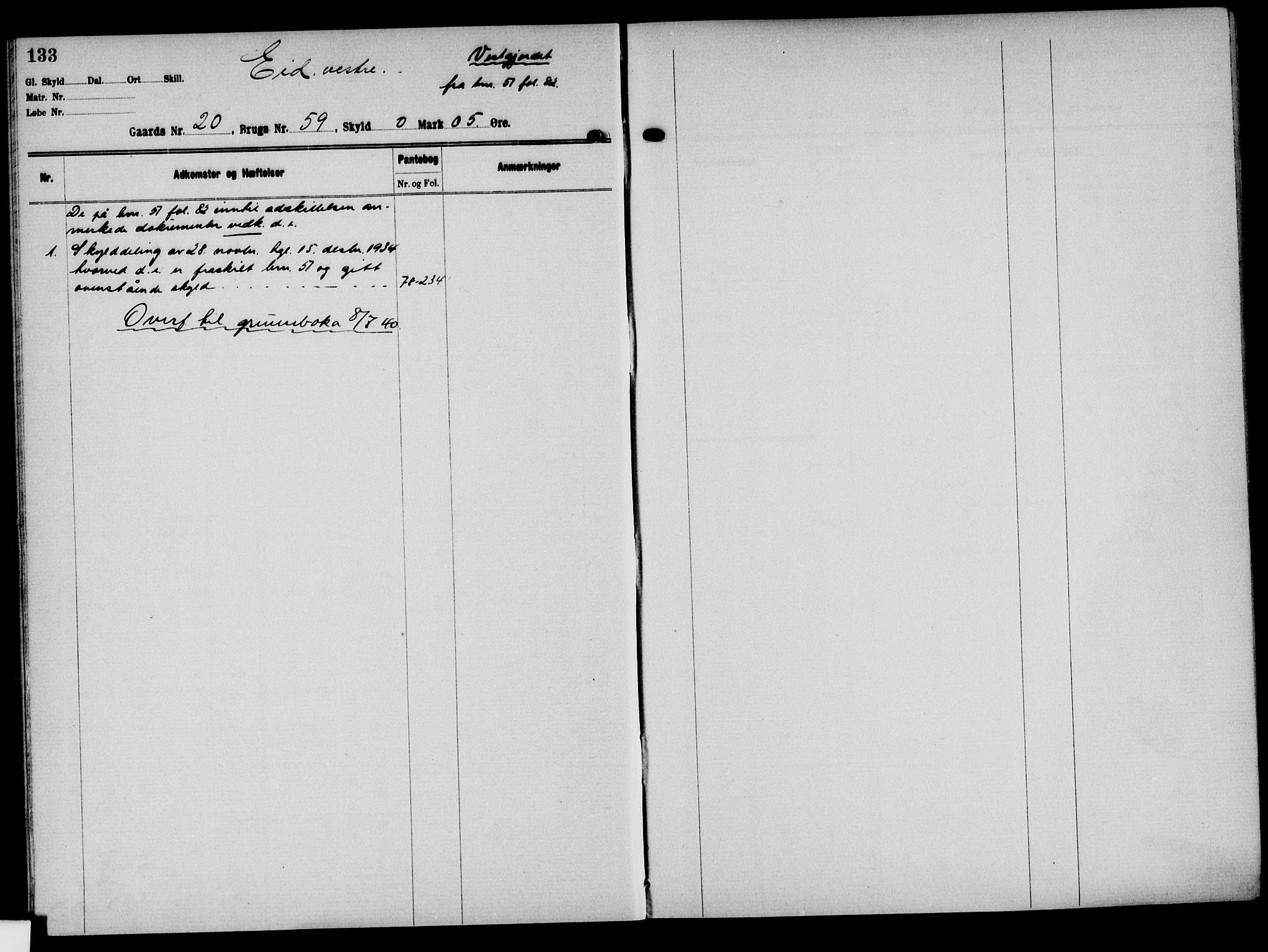 Solør tingrett, AV/SAH-TING-008/H/Ha/Hak/L0002: Mortgage register no. II, 1900-1935, p. 133