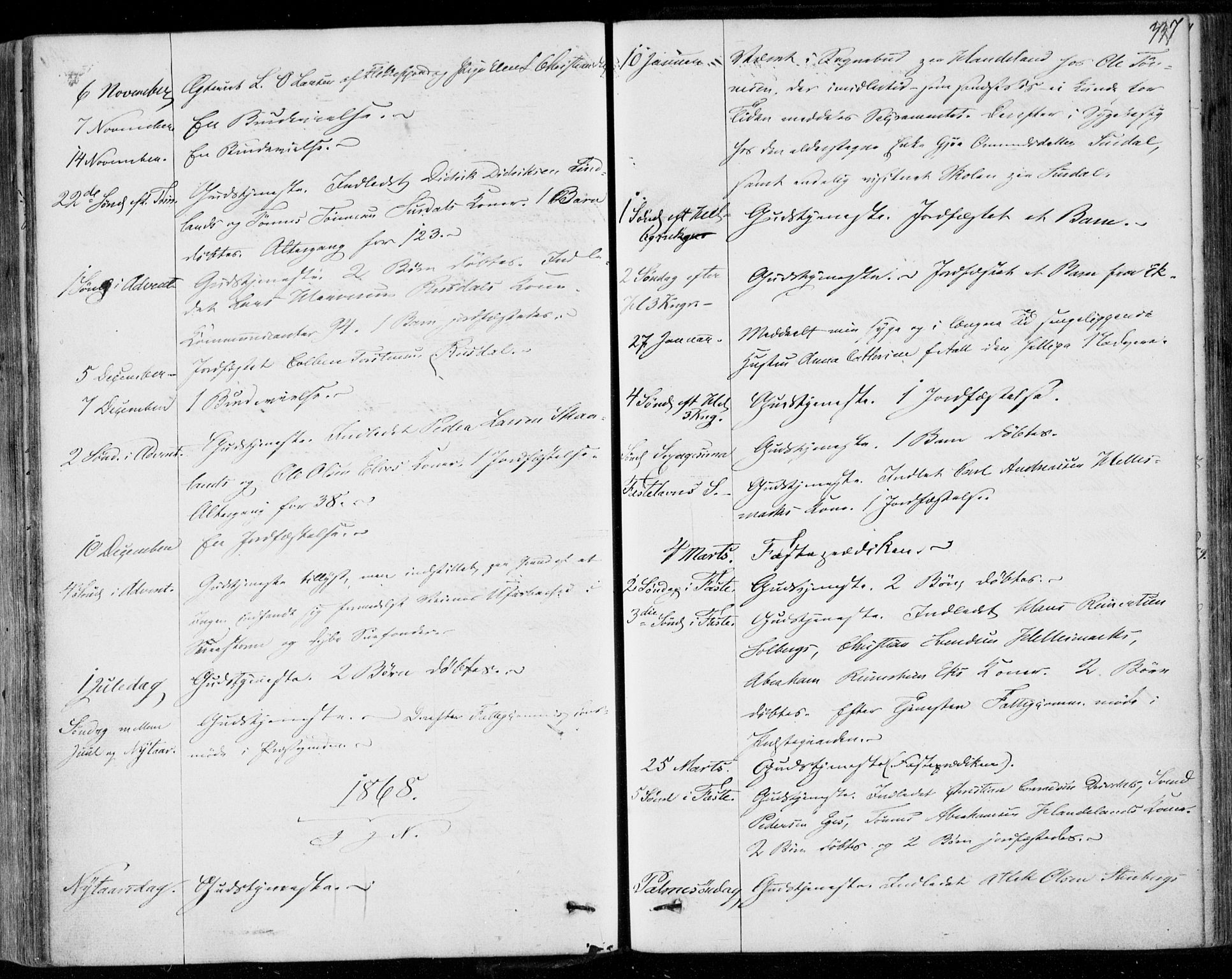 Lund sokneprestkontor, AV/SAST-A-101809/S06/L0009: Parish register (official) no. A 8, 1853-1877, p. 337