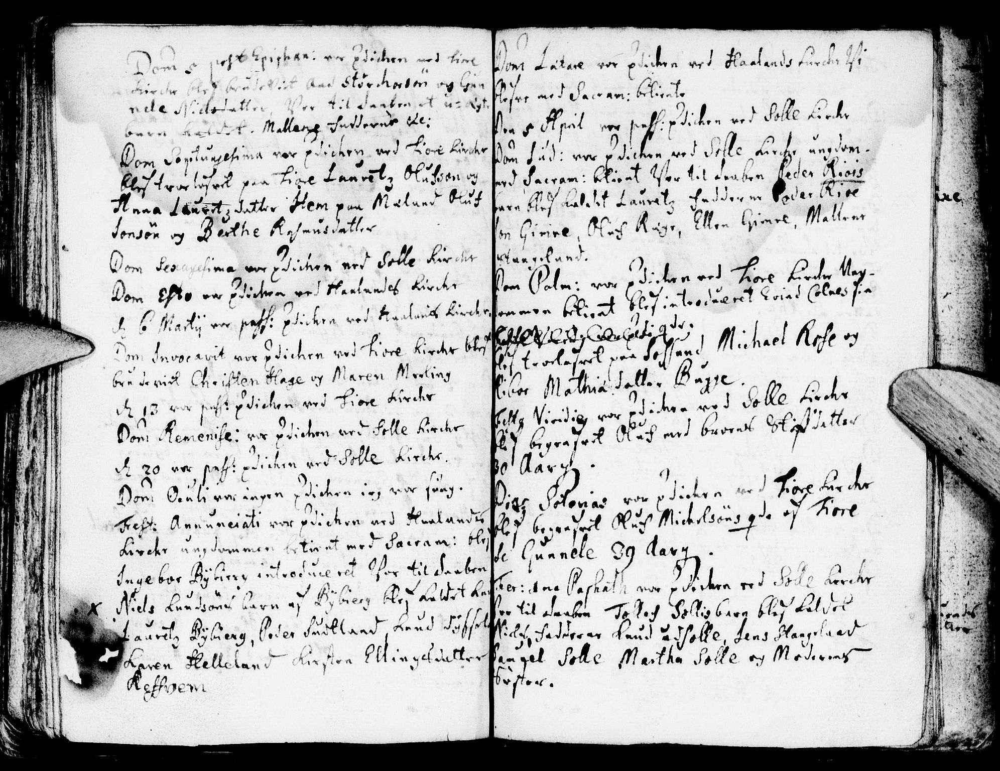 Håland sokneprestkontor, AV/SAST-A-101802/001/30BA/L0001: Parish register (official) no. A 1, 1671-1722