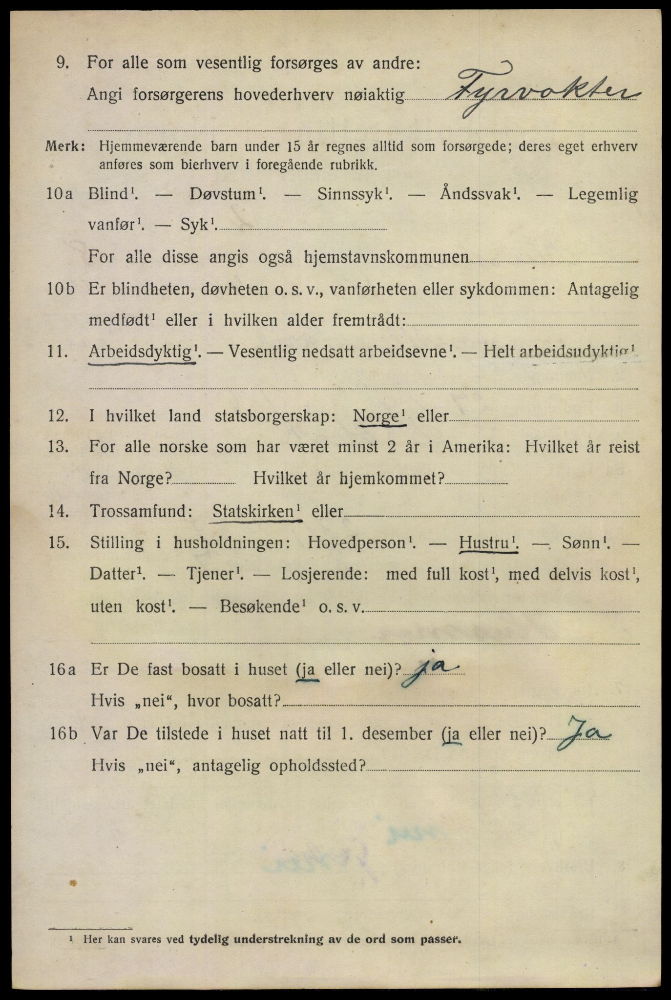 SAKO, 1920 census for Hurum, 1920, p. 11849