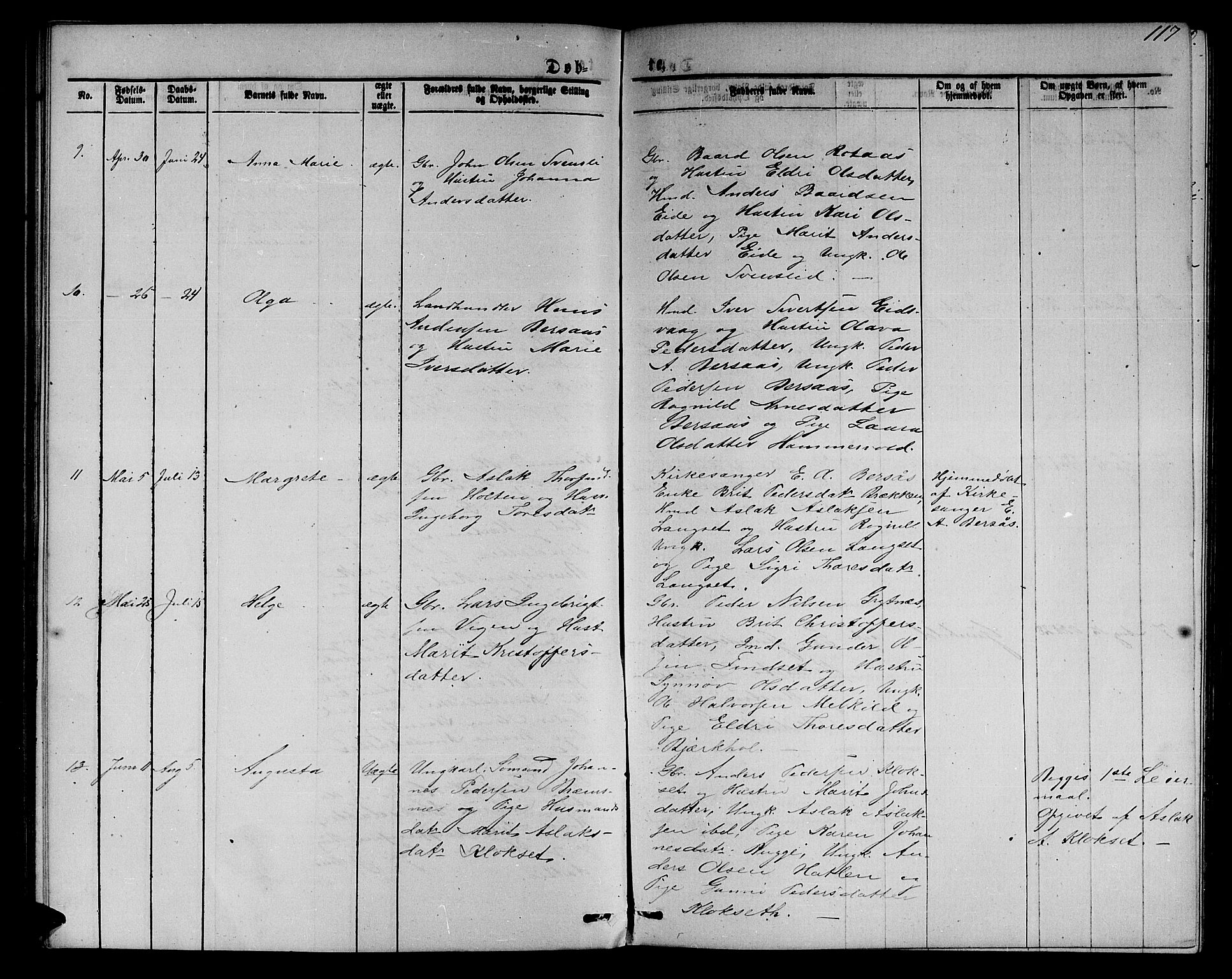 Ministerialprotokoller, klokkerbøker og fødselsregistre - Møre og Romsdal, AV/SAT-A-1454/551/L0630: Parish register (copy) no. 551C02, 1867-1885, p. 117