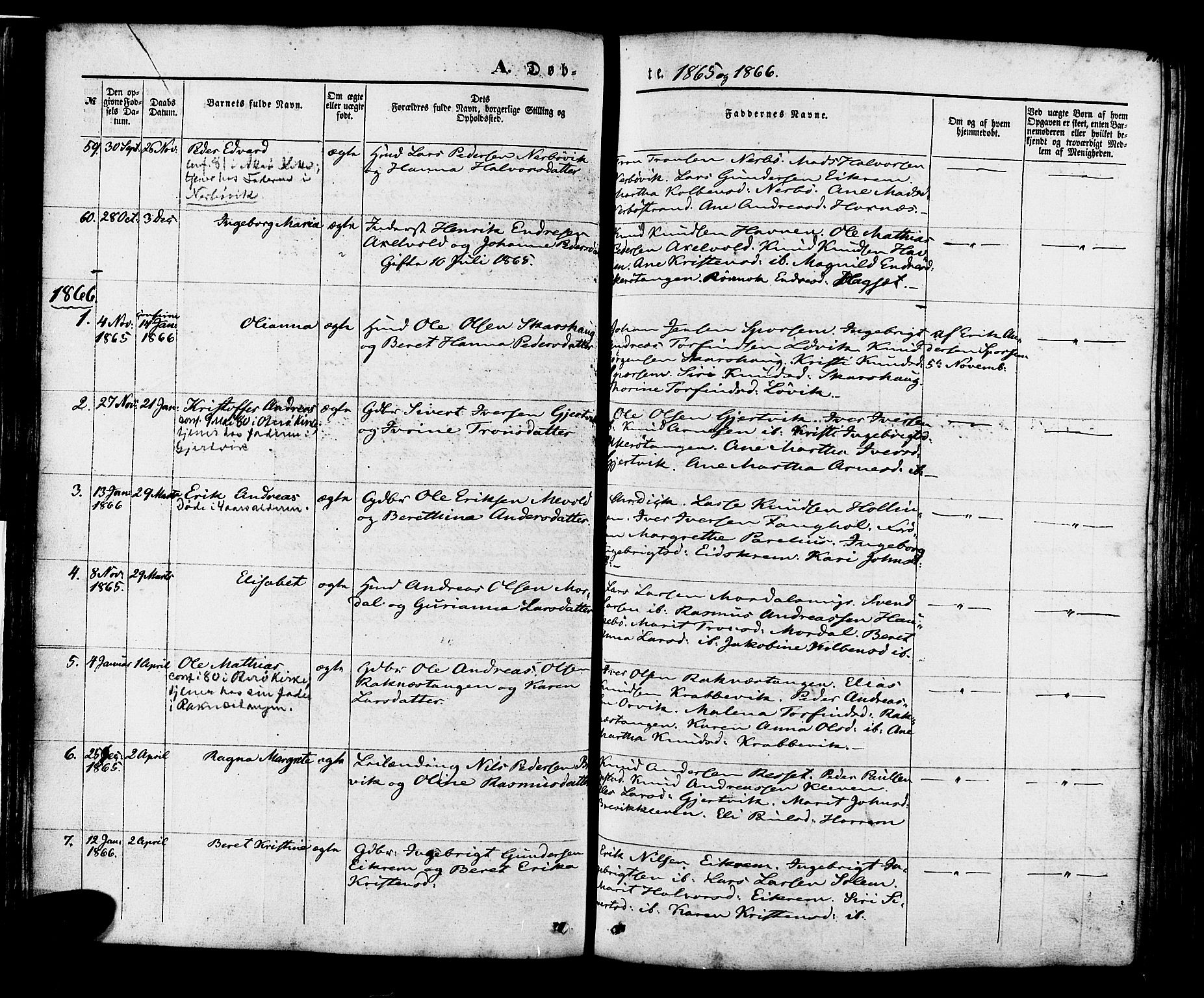 Ministerialprotokoller, klokkerbøker og fødselsregistre - Møre og Romsdal, AV/SAT-A-1454/560/L0719: Parish register (official) no. 560A03, 1845-1872, p. 77