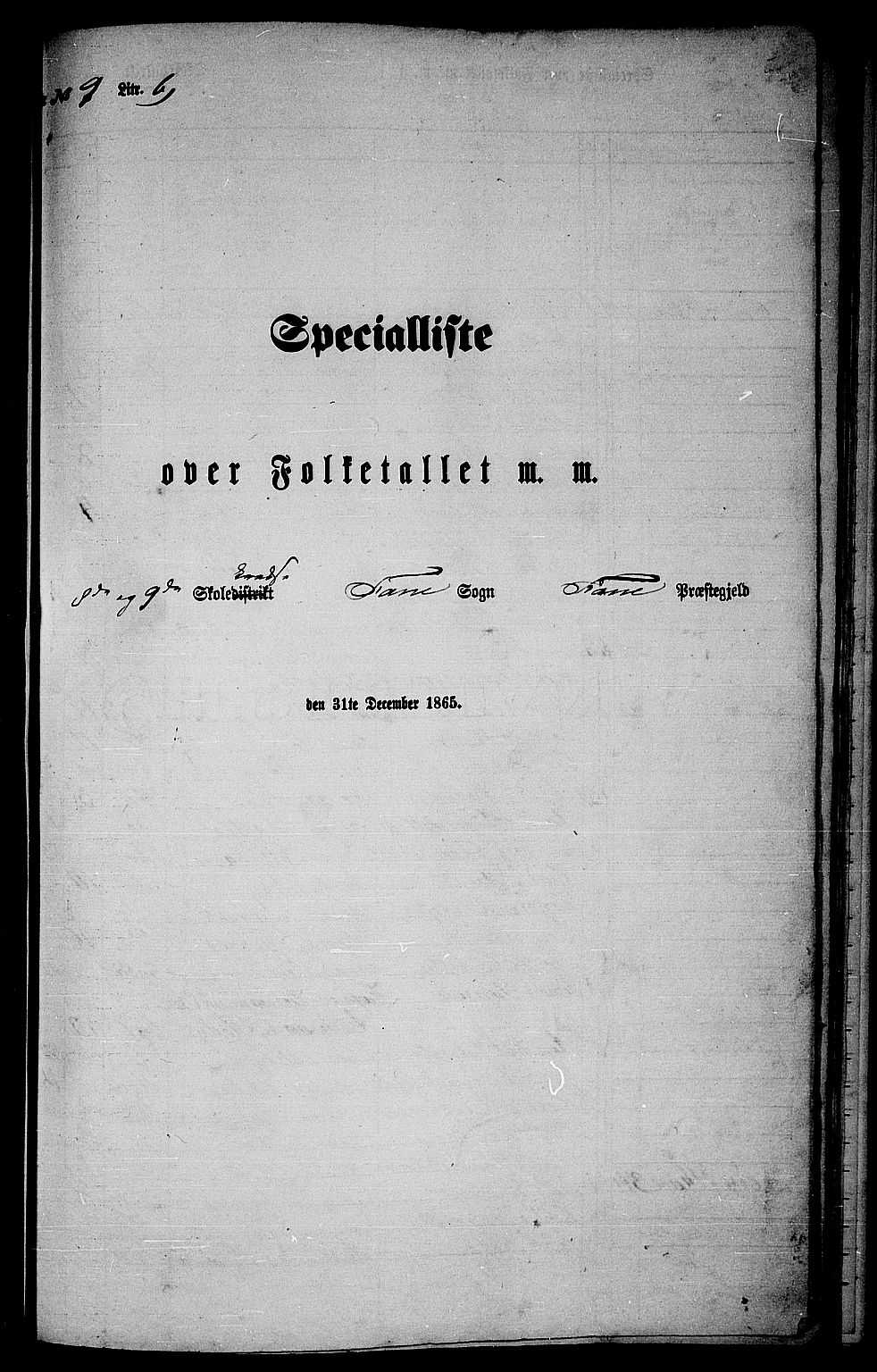 RA, 1865 census for Fana, 1865, p. 146