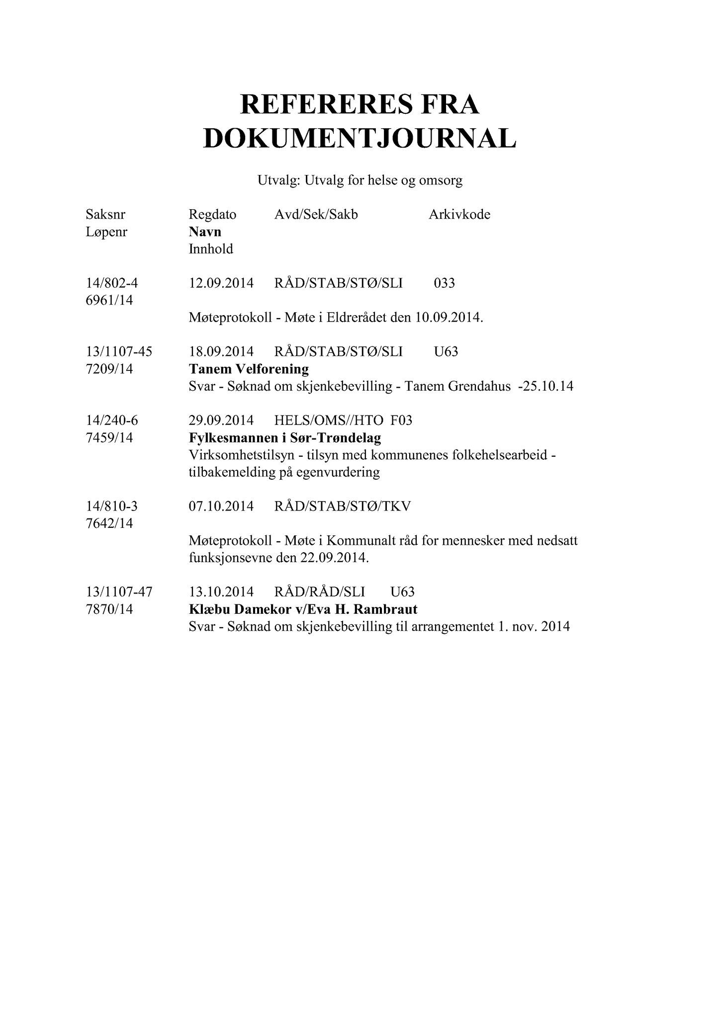 Klæbu Kommune, TRKO/KK/05-UOm/L005: Utvalg for omsorg - Møtedokumenter, 2014, p. 137